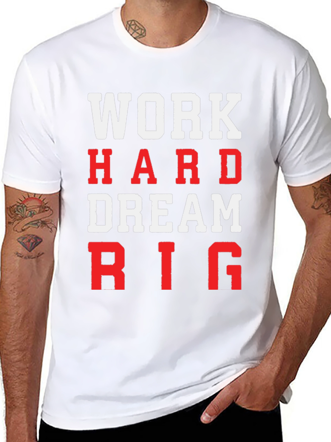 Work Hard Dream Big Graphic T-Shirt