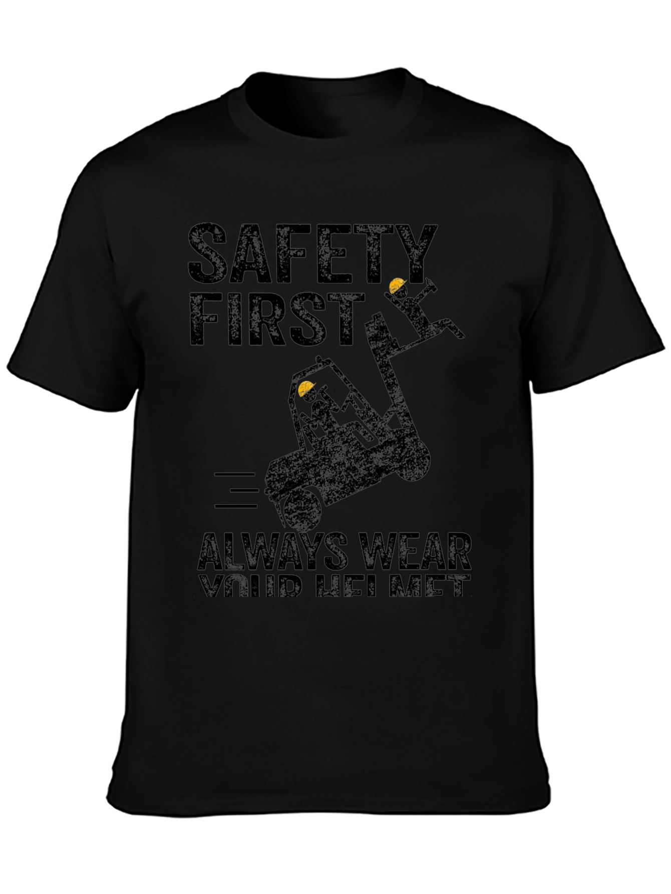 Safety First T-Shirt: Always Wear Your Helmet