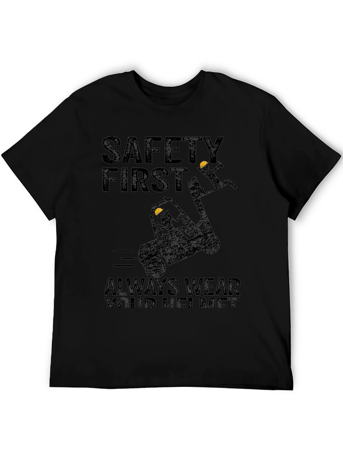 Safety First T-Shirt: Always Wear Your Helmet