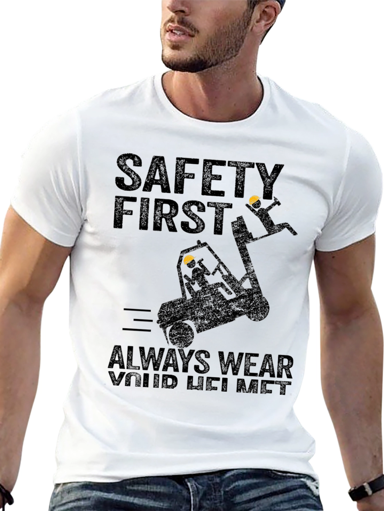 Safety First T-Shirt: Always Wear Your Helmet