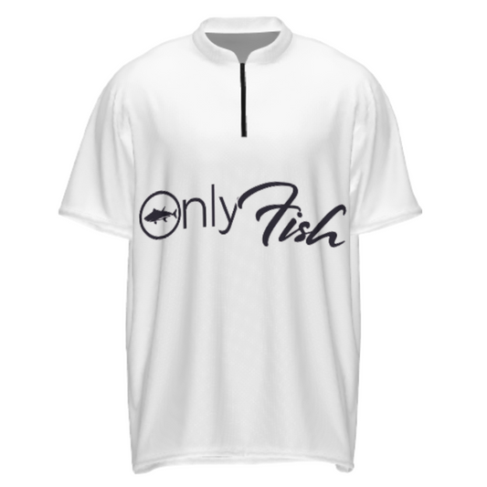 OnlyFish Funny Fishing Graphic Tee – Minimalist Angler Logo Unisex T-Shirt(z820)