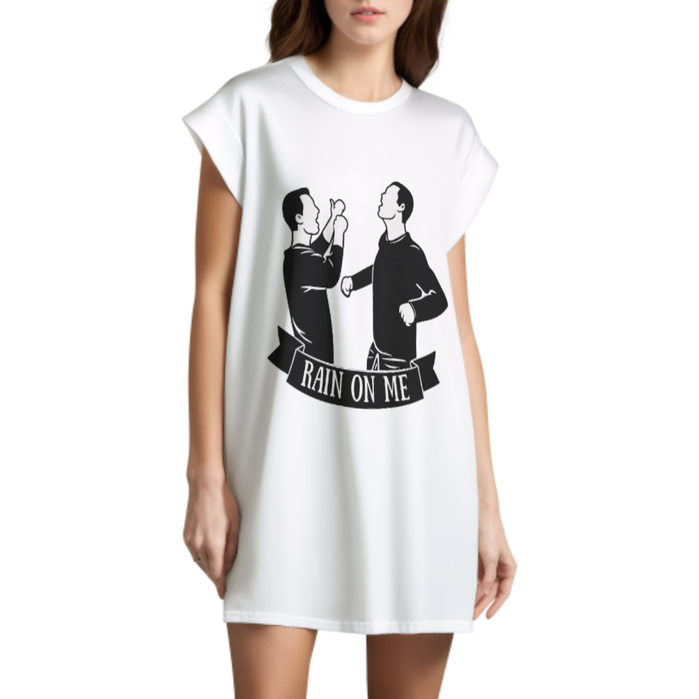 Rain On Me Graphic Tee – Minimalist Meme Style Streetwear Shirt(z825)