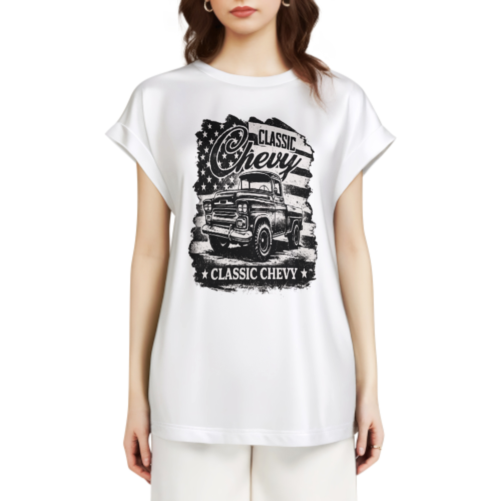 Classic Chevy Vintage Truck Graphic Tee – Retro American Pickup Truck Shirt(z834)
