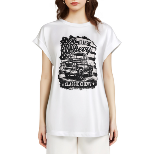 Classic Chevy Vintage Truck Graphic Tee – Retro American Pickup Truck Shirt(z834)