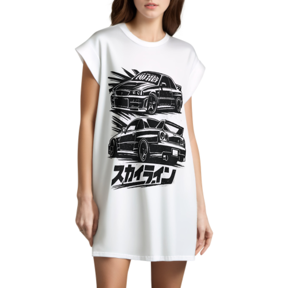 JDM Skyline Retro Racing Graphic Tee – Japanese Sports Car Streetwear Shirt(z822)
