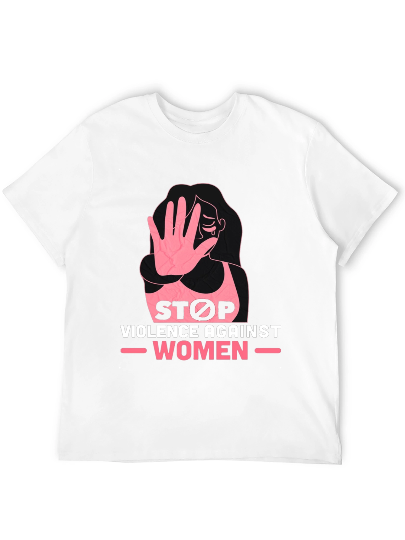 Stop Violence Against Women Black T-Shirt