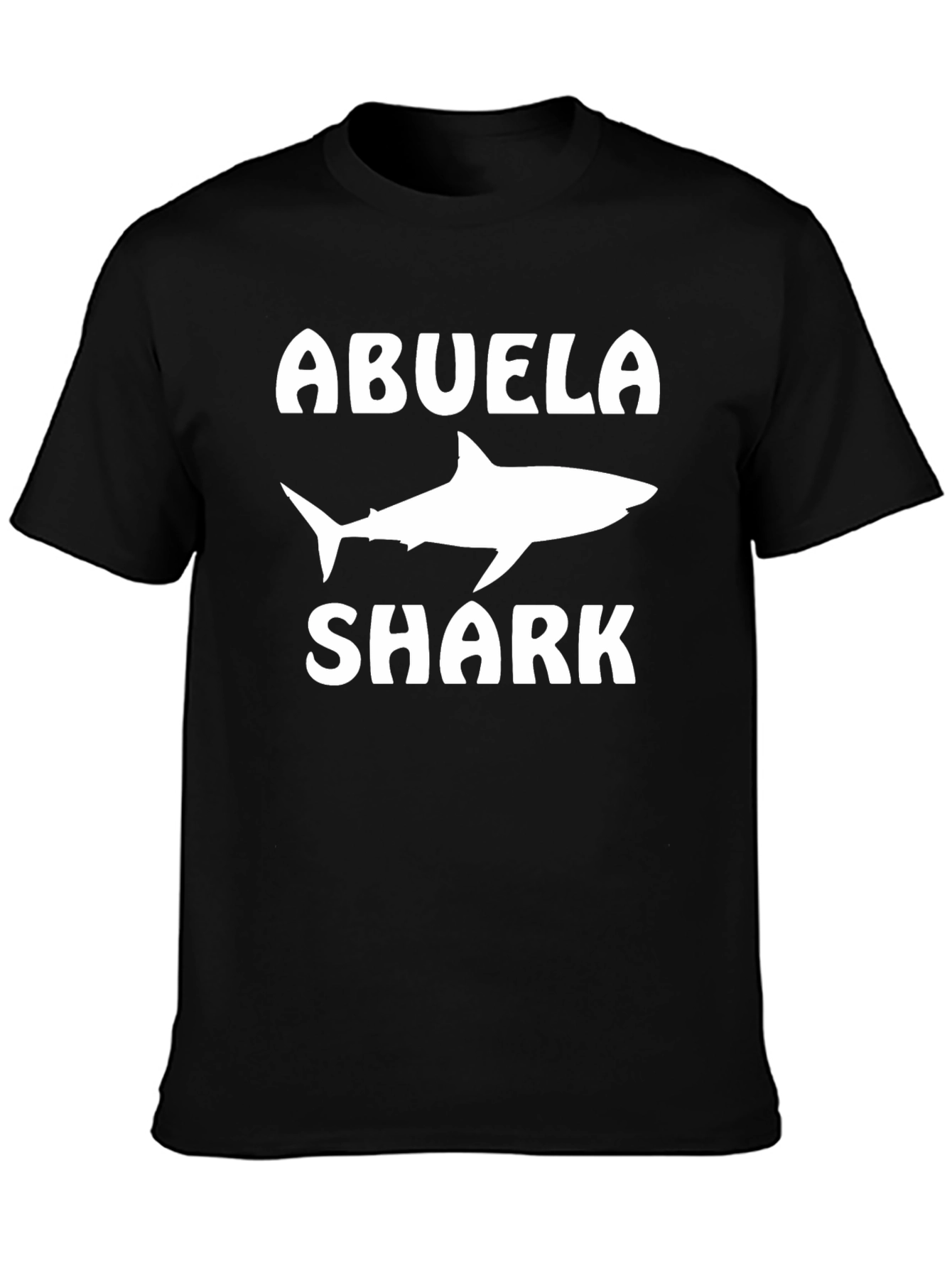Abuela Shark Black T-Shirt - Family Fun!