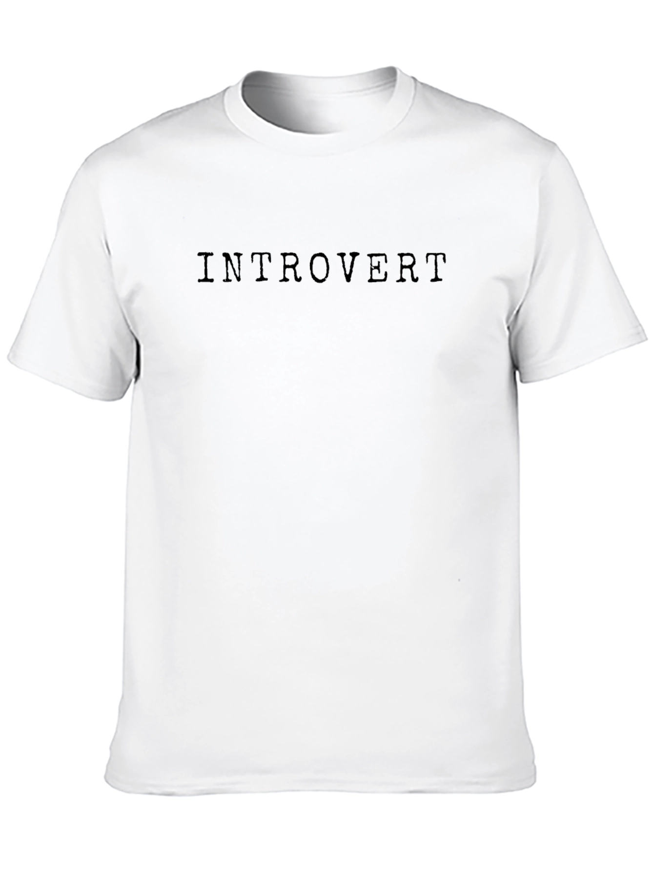 Introvert Black T-Shirt - Soft Cotton Tee