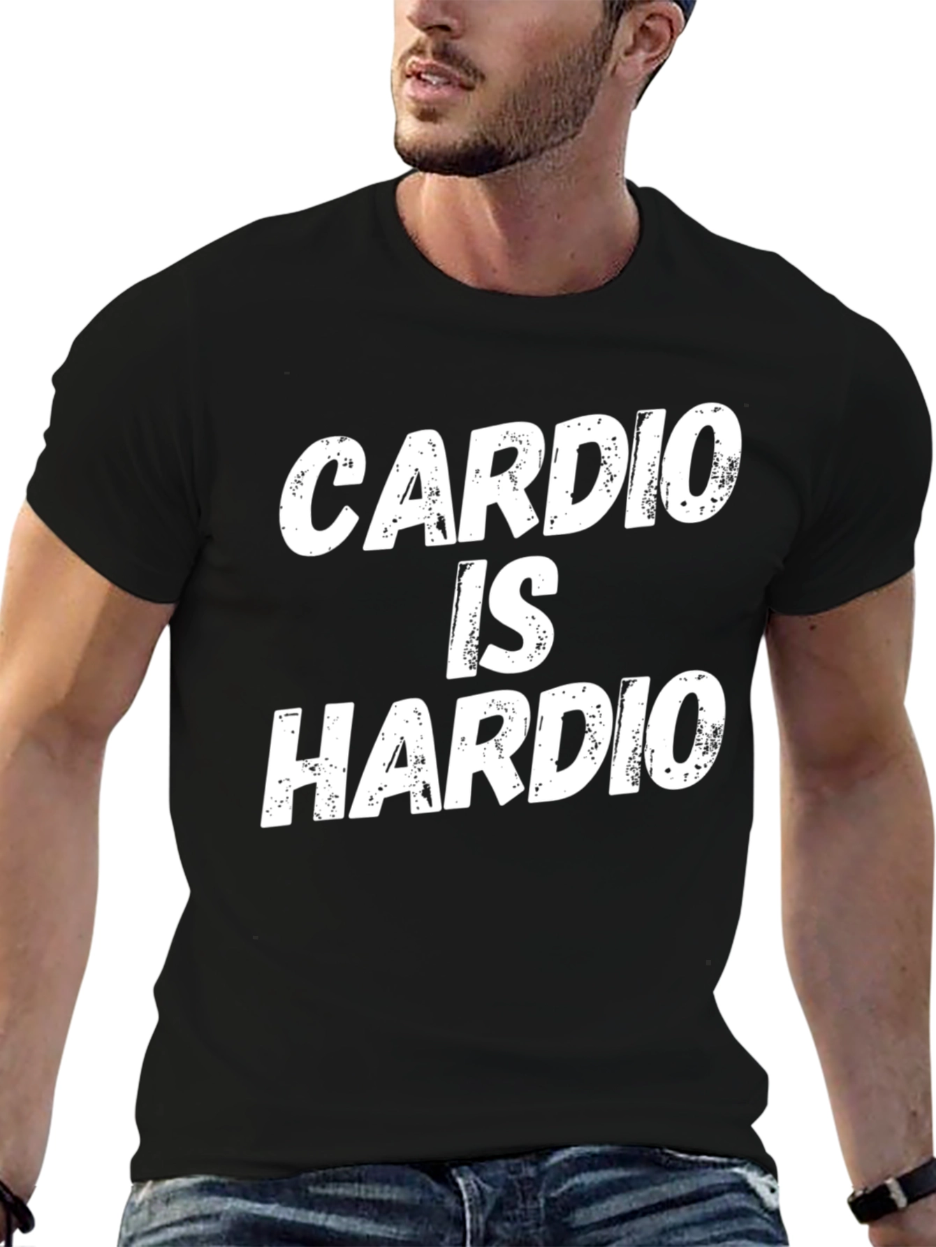 Cardio is Hardio Black T-Shirt