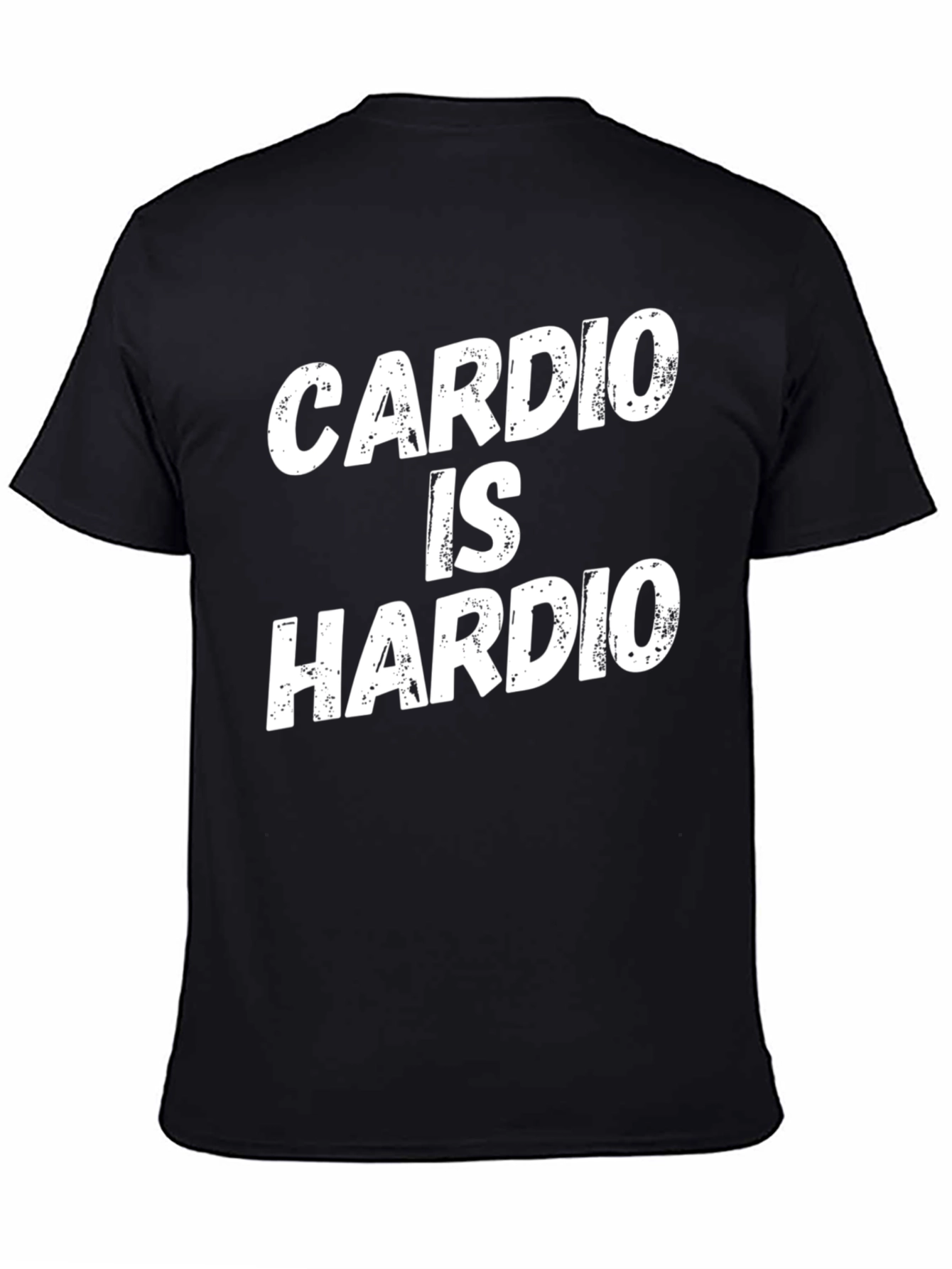 Cardio is Hardio Black T-Shirt