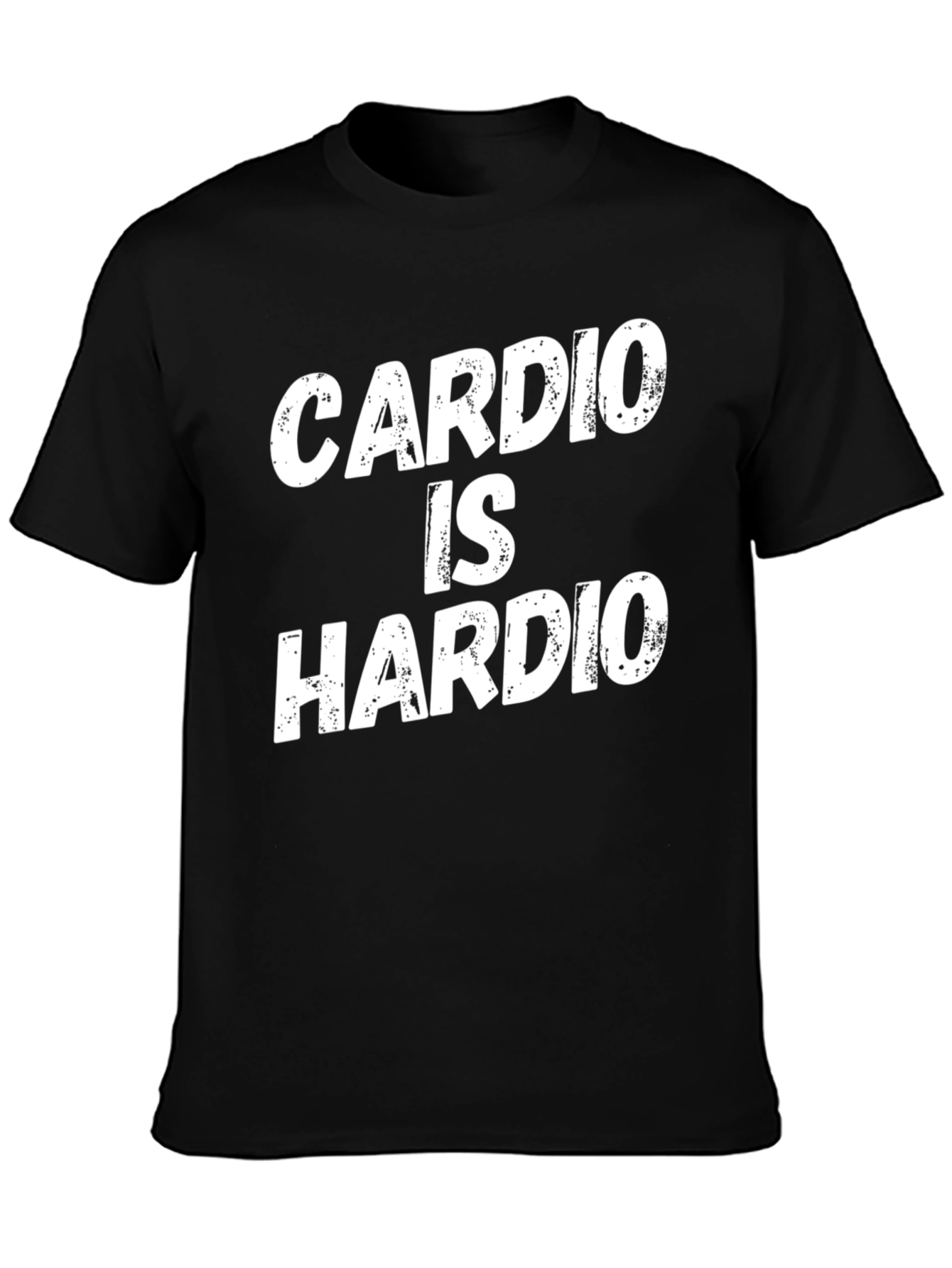 Cardio is Hardio Black T-Shirt