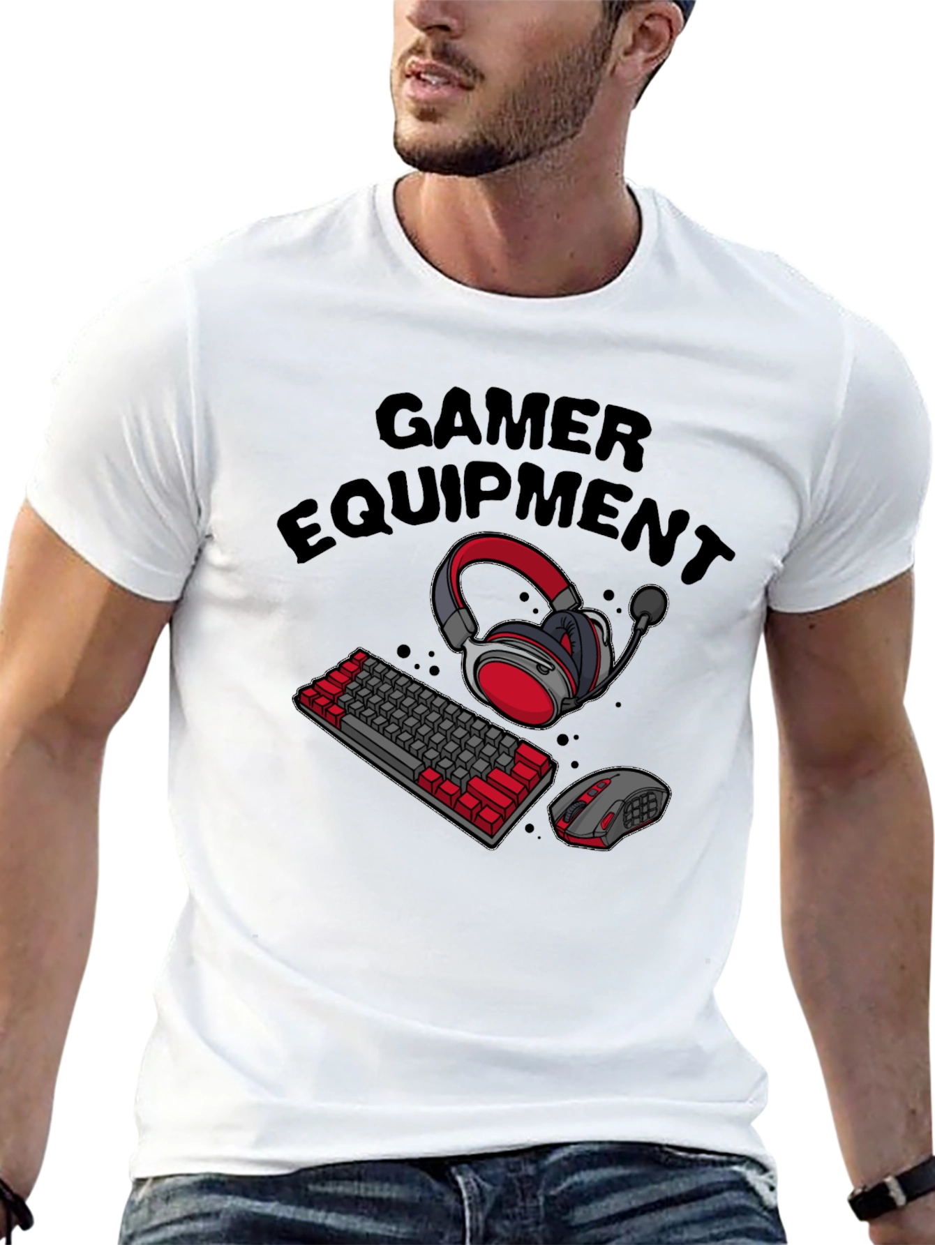 Gamer Equipment T-Shirt - Black Gaming Tee