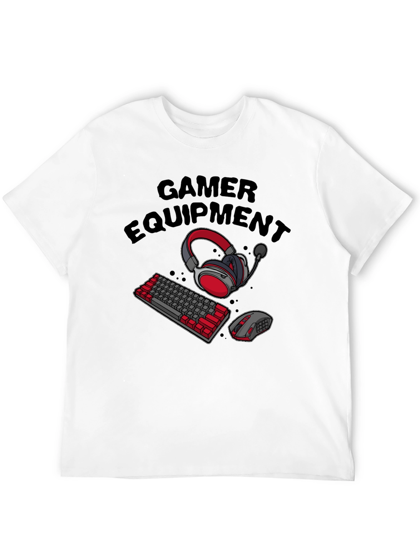 Gamer Equipment T-Shirt - Black Gaming Tee