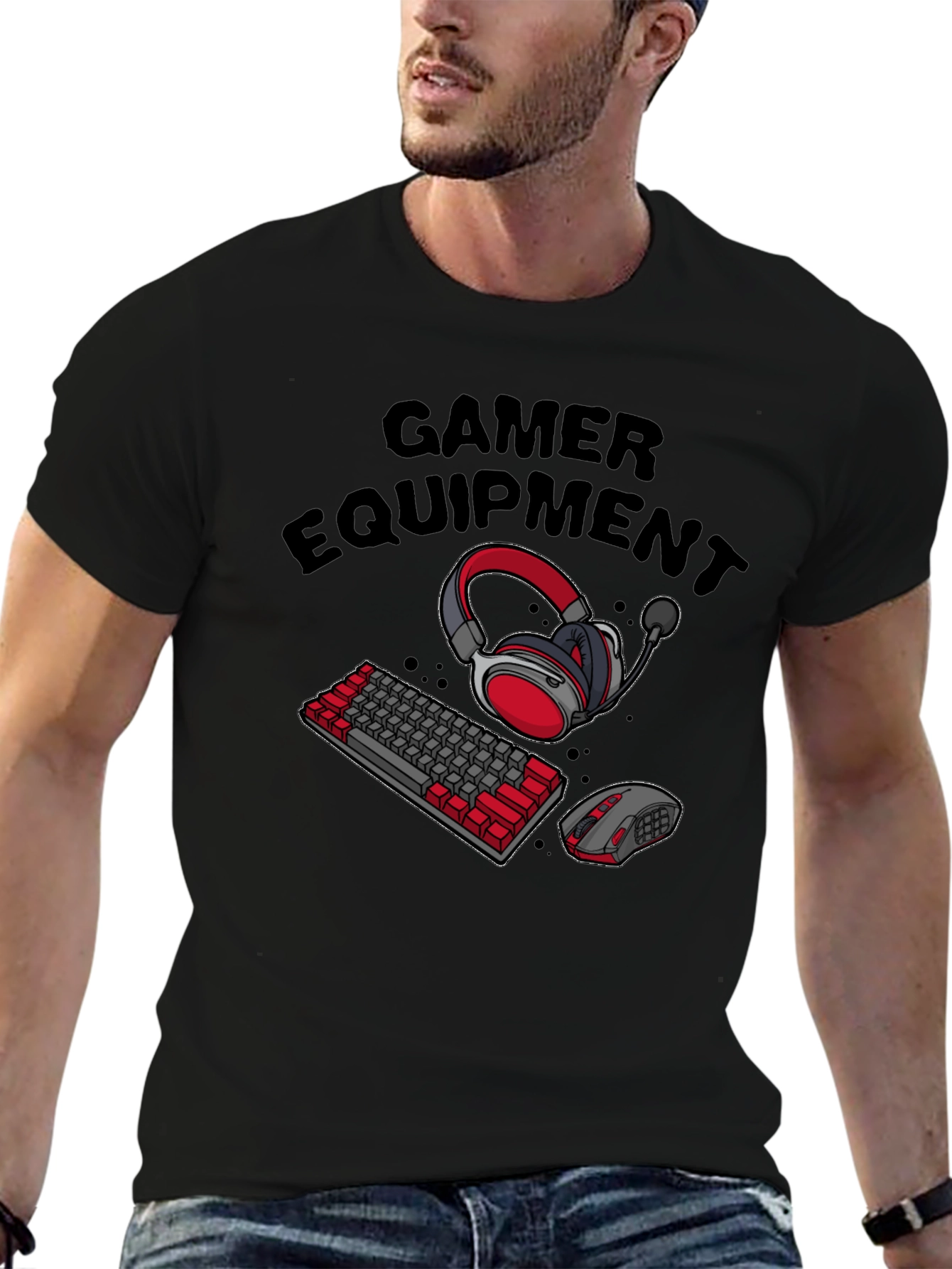 Gamer Equipment T-Shirt - Black Gaming Tee