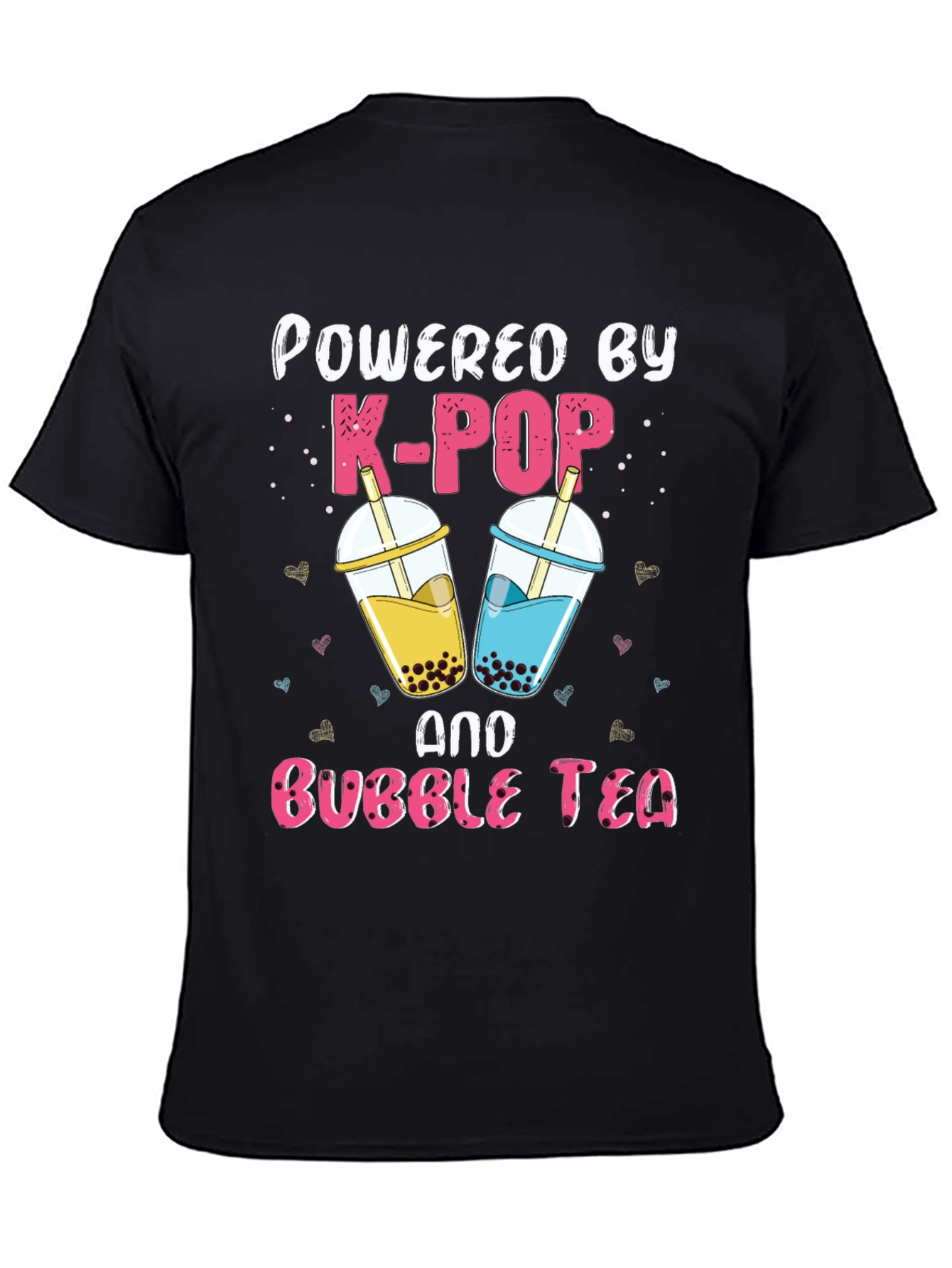 Powered by K-POP and Bubble Tea Graphic Tee