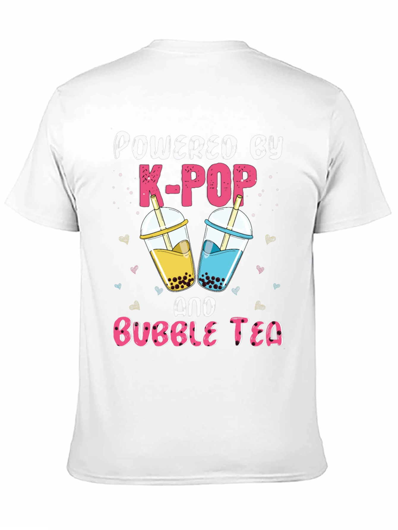 Powered by K-POP and Bubble Tea Graphic Tee