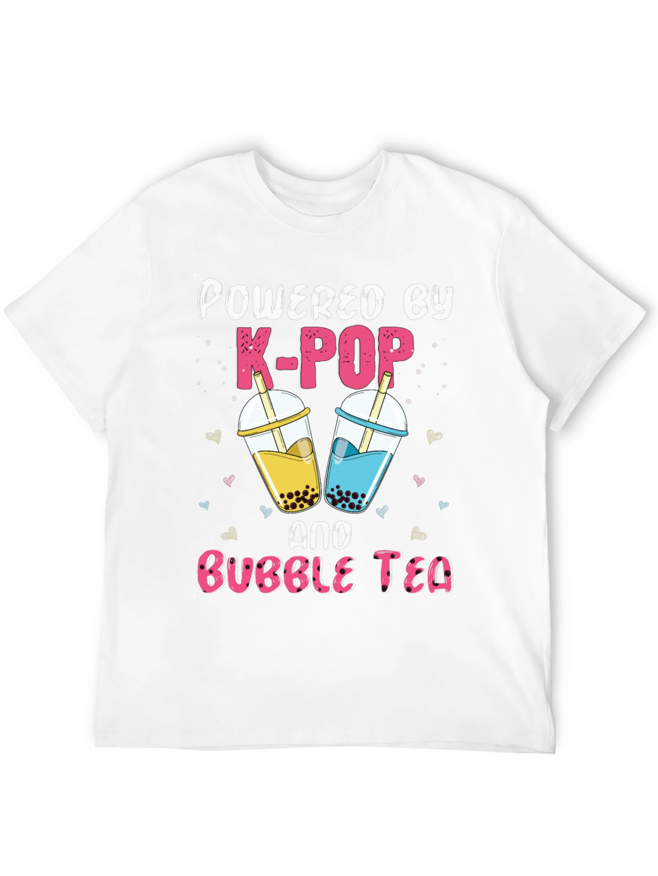 Powered by K-POP and Bubble Tea Graphic Tee