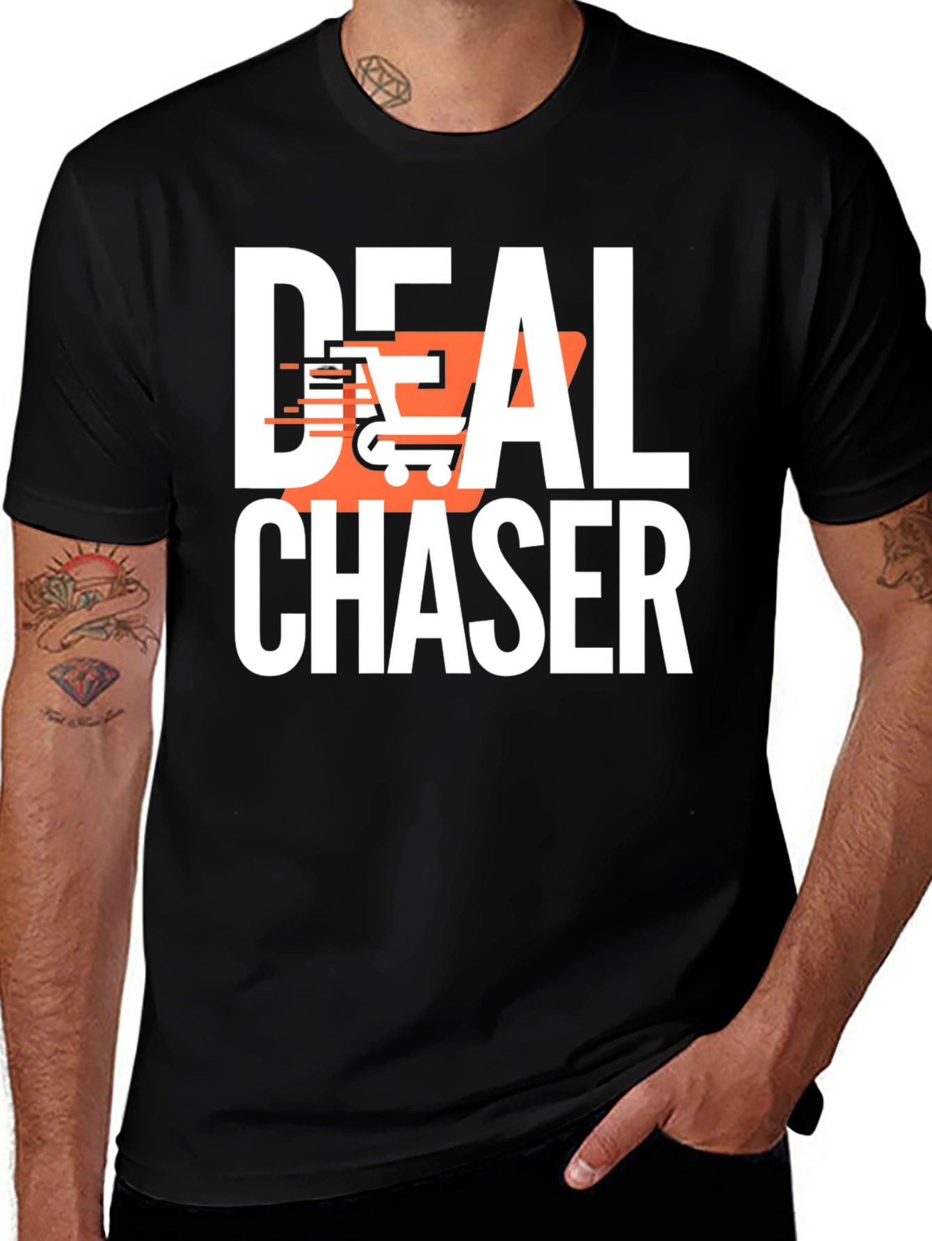Deal Chaser Graphic T-Shirt - Black