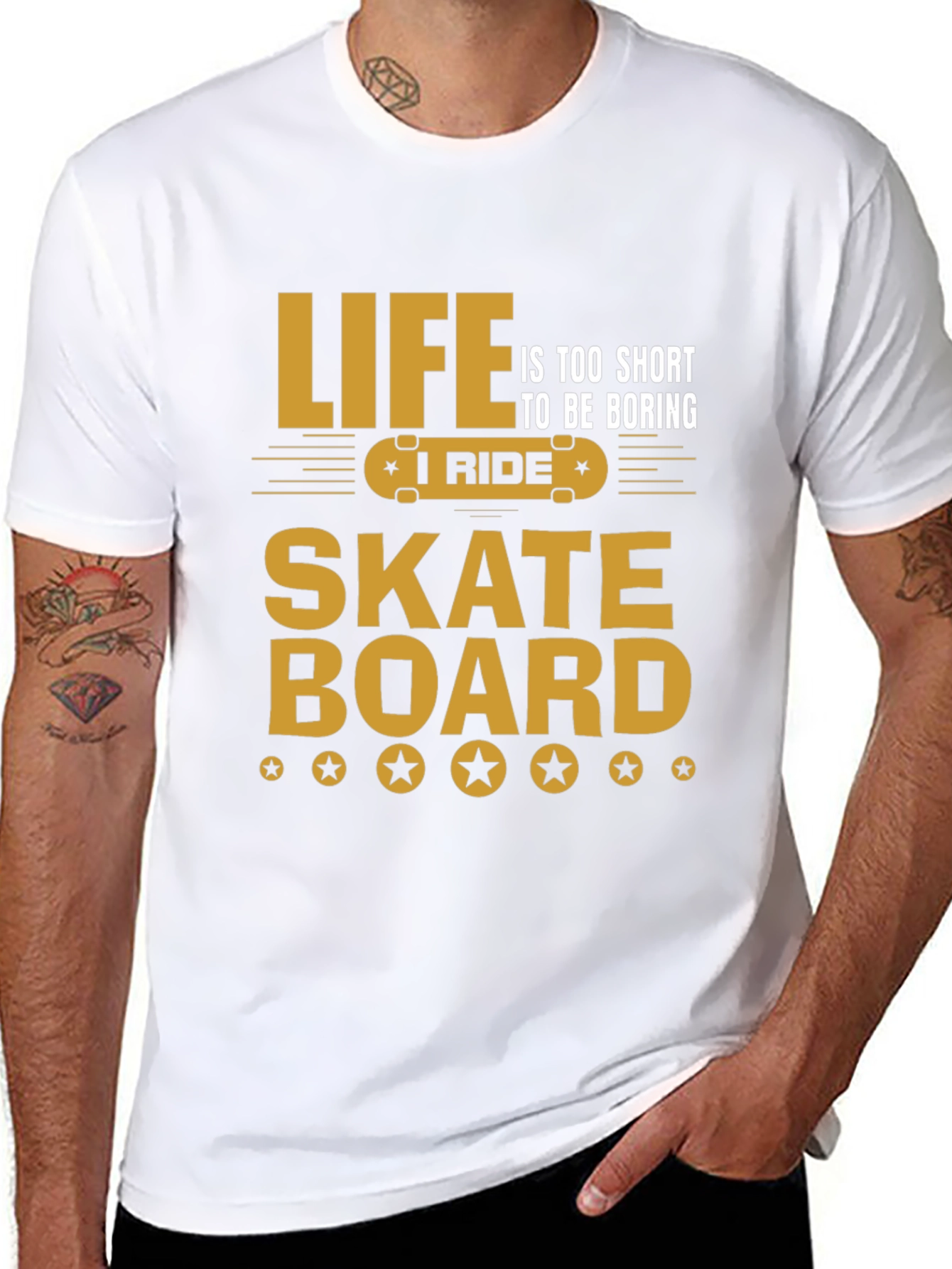 Life is too short T-shirt Skateboard Graphic Tee