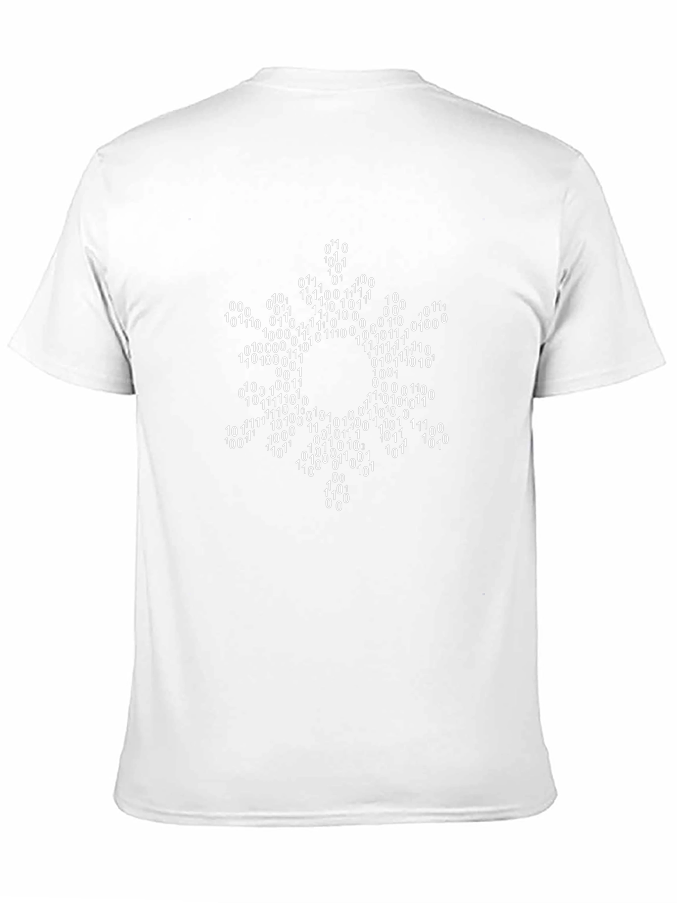Binary Code Snowflake T-Shirt - Geek Chic