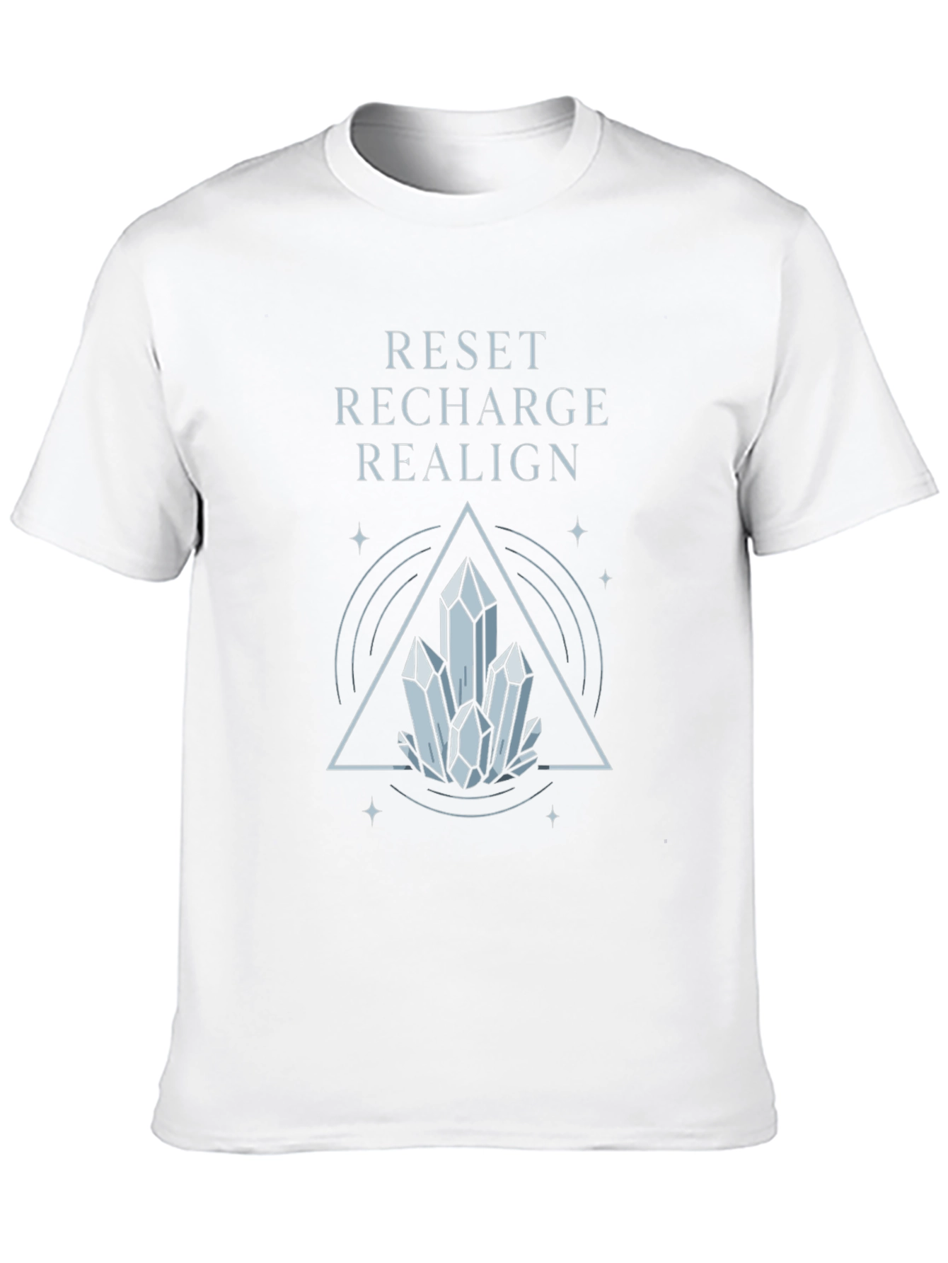 Reset Recharge Realign Crystal Graphic Tee - Black