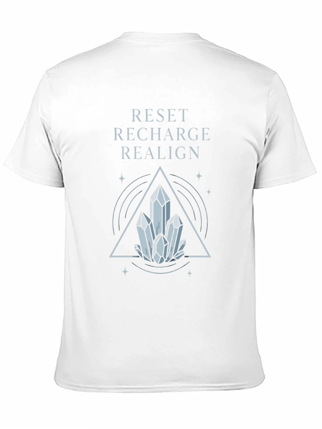 Reset Recharge Realign Crystal Graphic Tee - Black