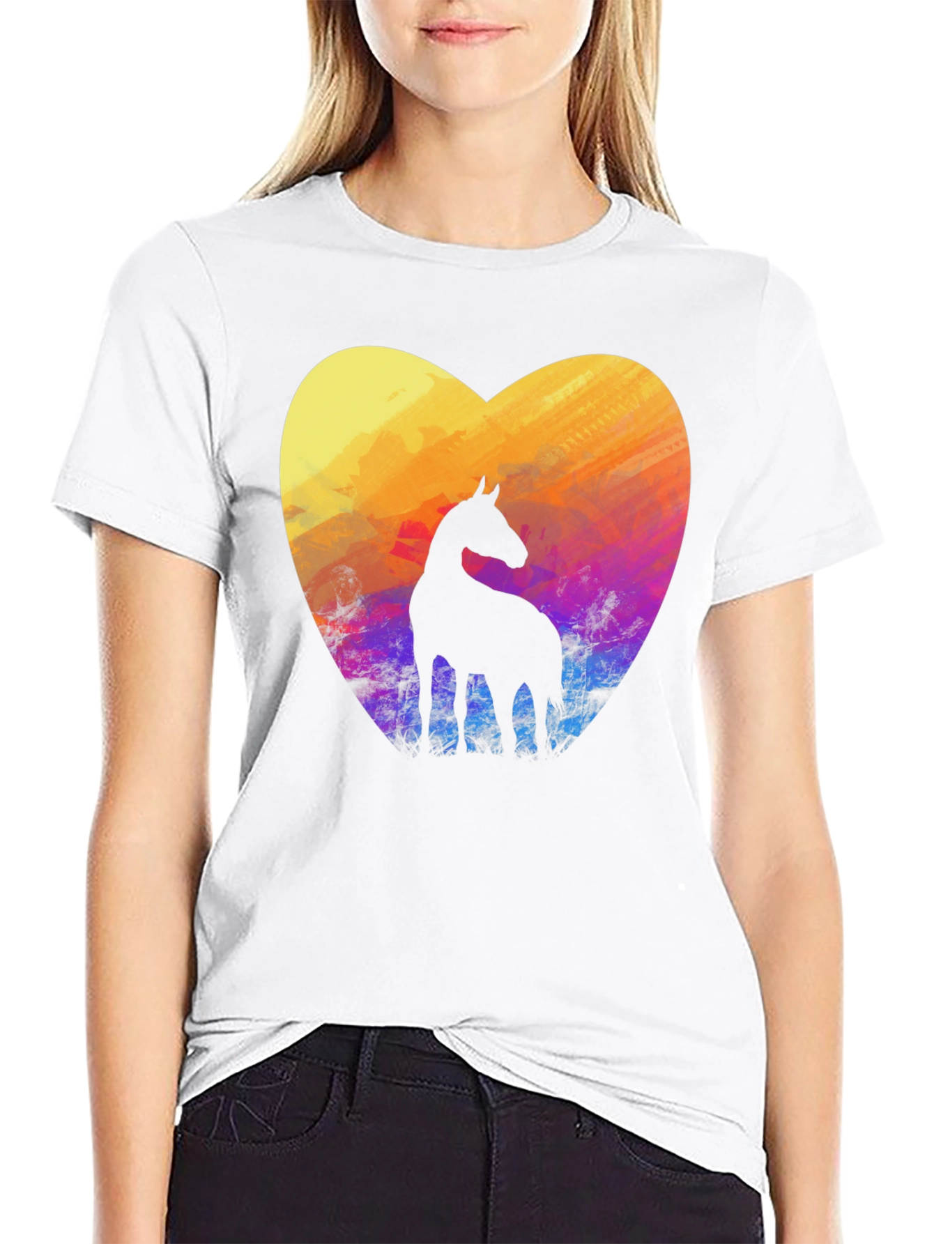 Horse Heart T-Shirt - Stylish Graphic Tee