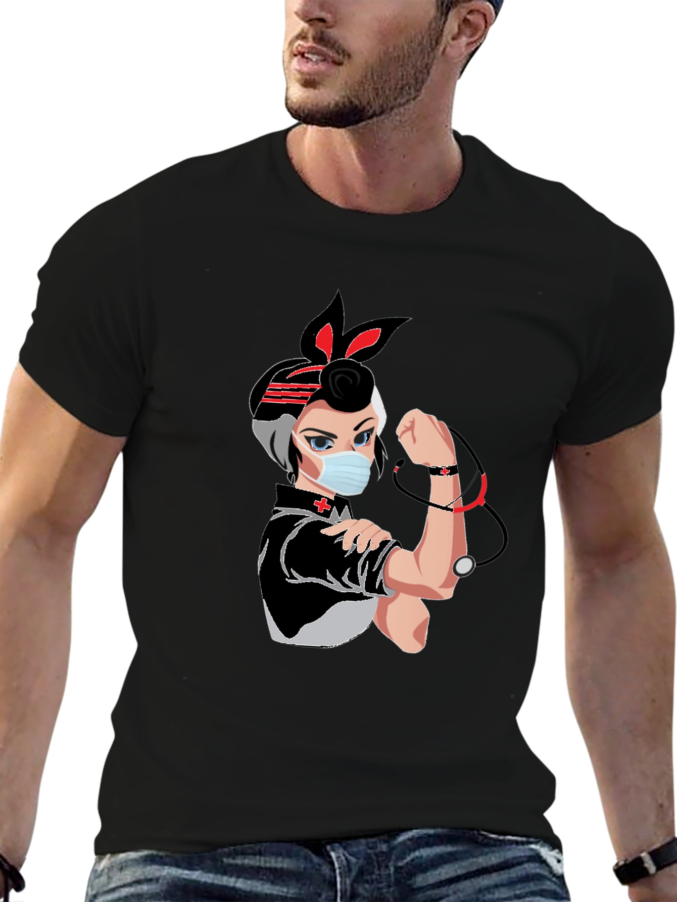 Nurse Rosie T-Shirt - Empowered Medical Hero Tee