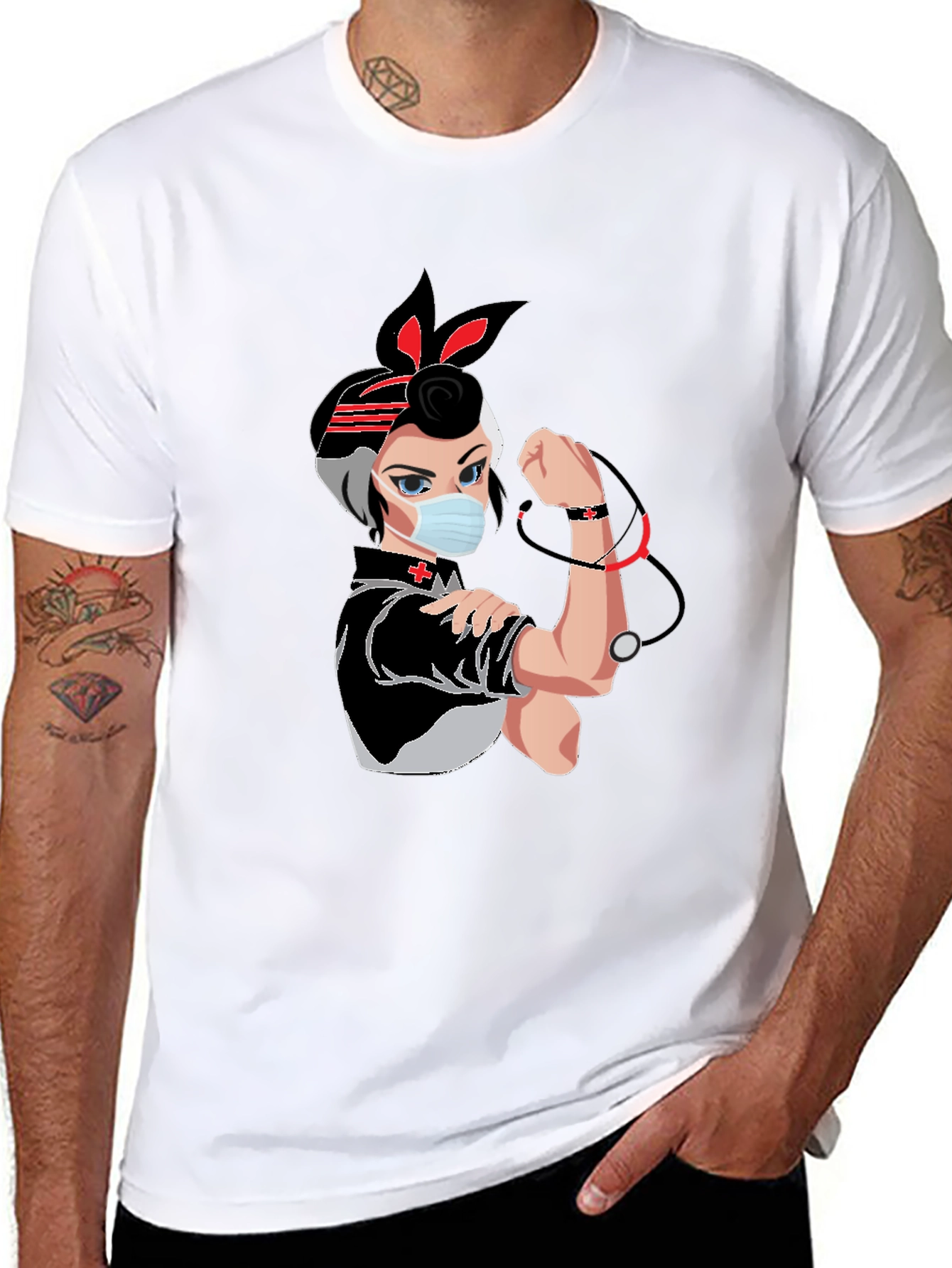 Nurse Rosie T-Shirt - Empowered Medical Hero Tee