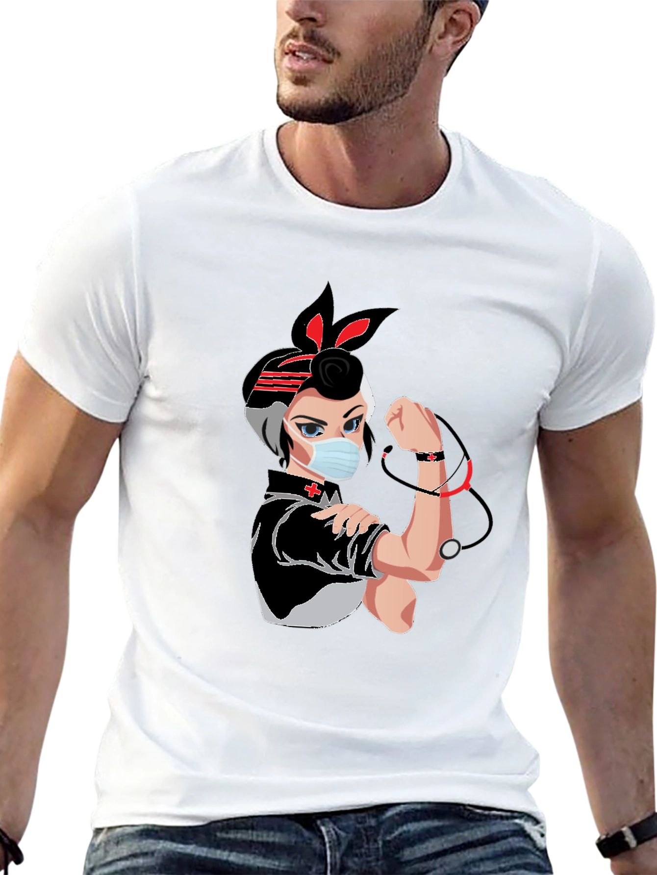 Nurse Rosie T-Shirt - Empowered Medical Hero Tee