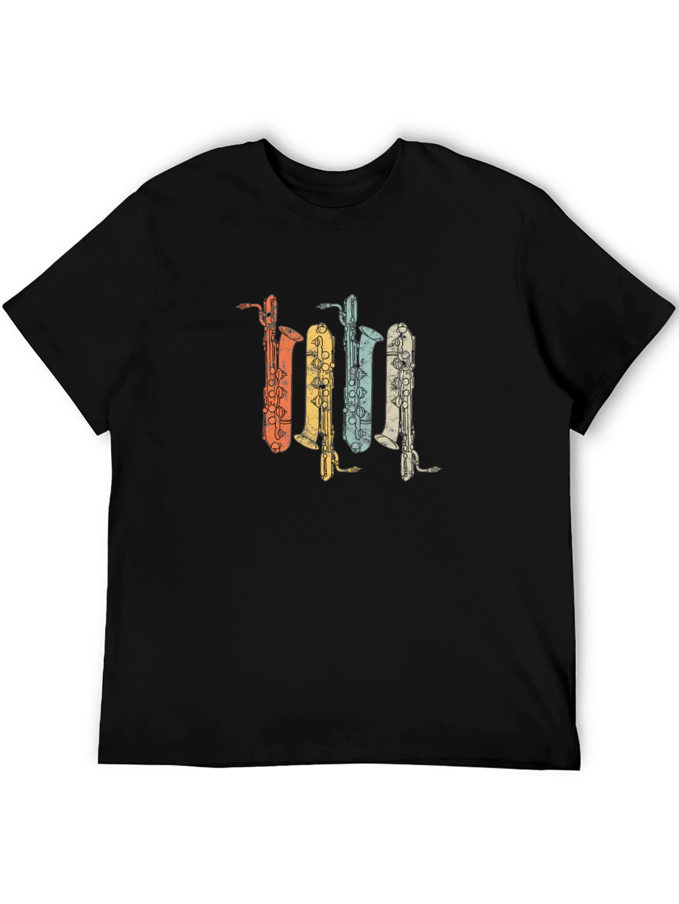 Retro Saxophone T-Shirt - Musical Instrument Tee