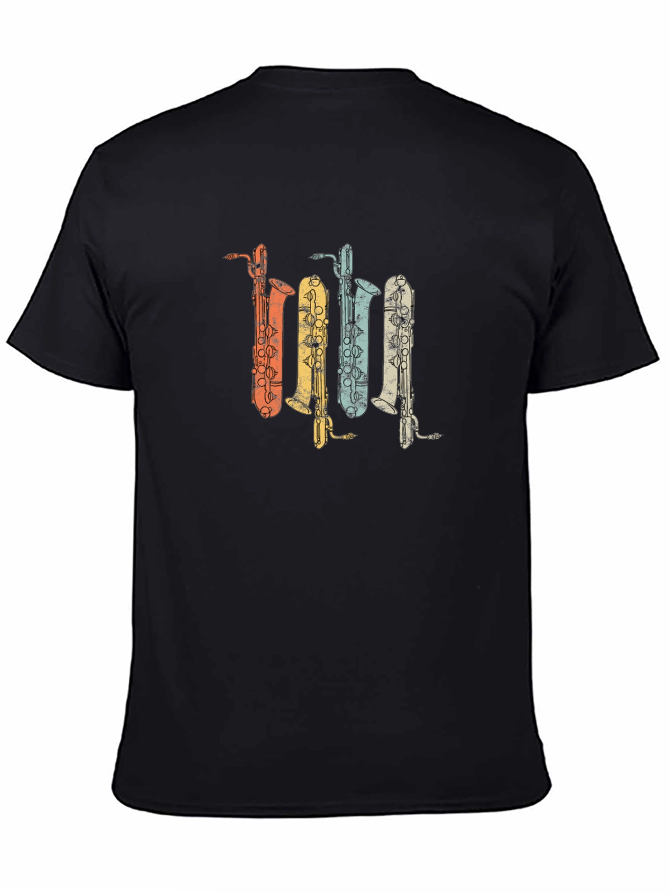 Retro Saxophone T-Shirt - Musical Instrument Tee