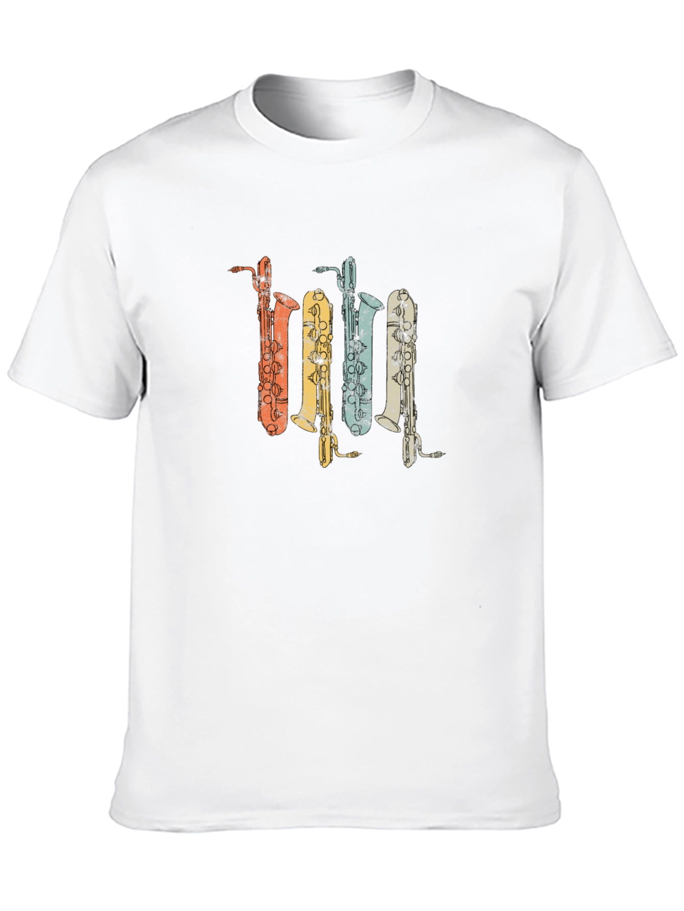 Retro Saxophone T-Shirt - Musical Instrument Tee