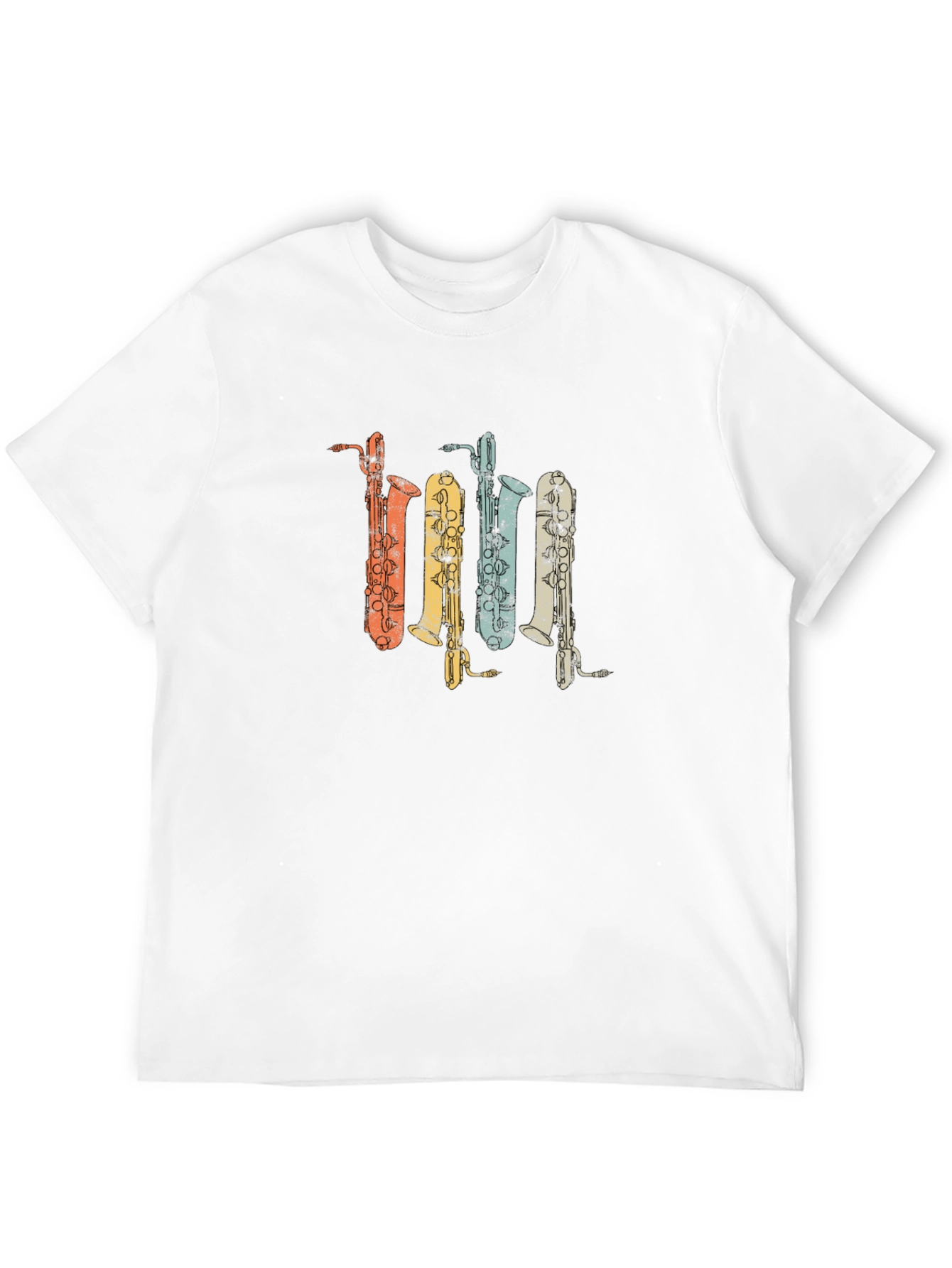 Retro Saxophone T-Shirt - Musical Instrument Tee