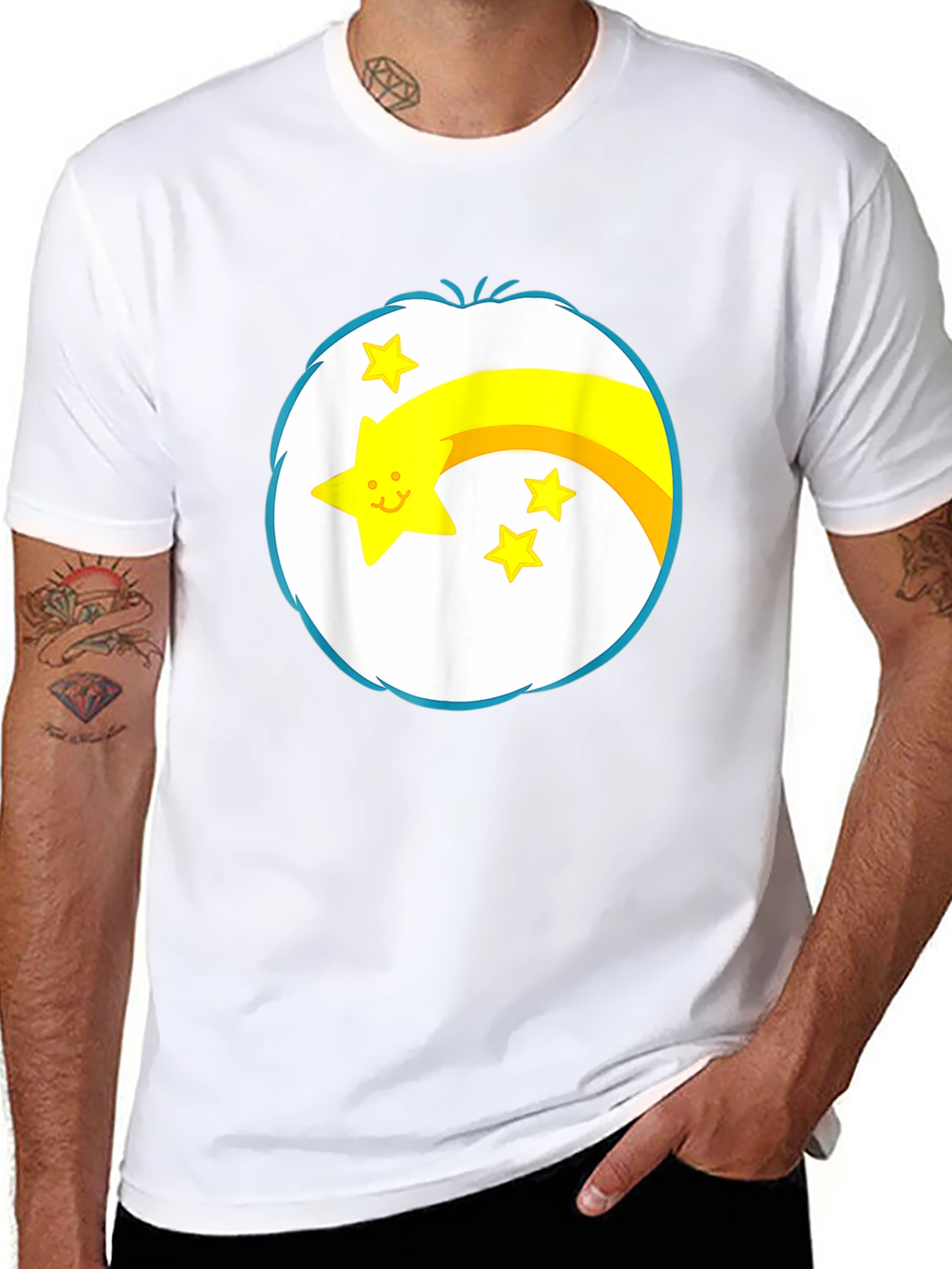 Shooting Star Graphic Black T-Shirt