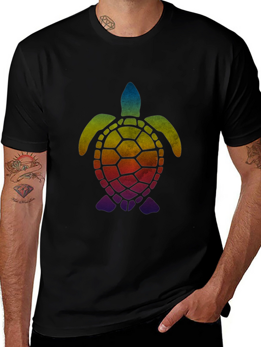 Rainbow Turtle Graphic T-Shirt - Unisex
