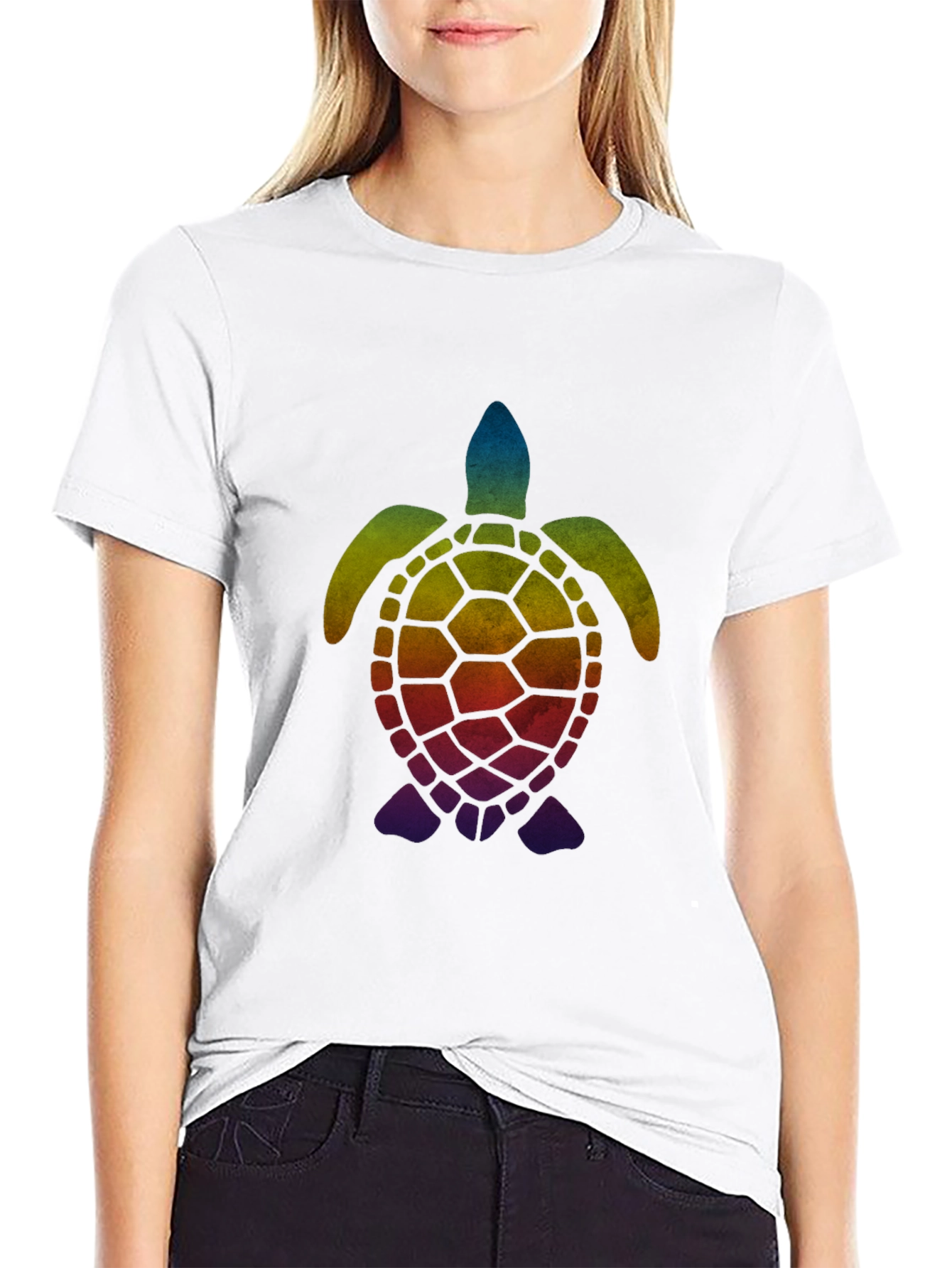 Rainbow Turtle Graphic T-Shirt - Unisex