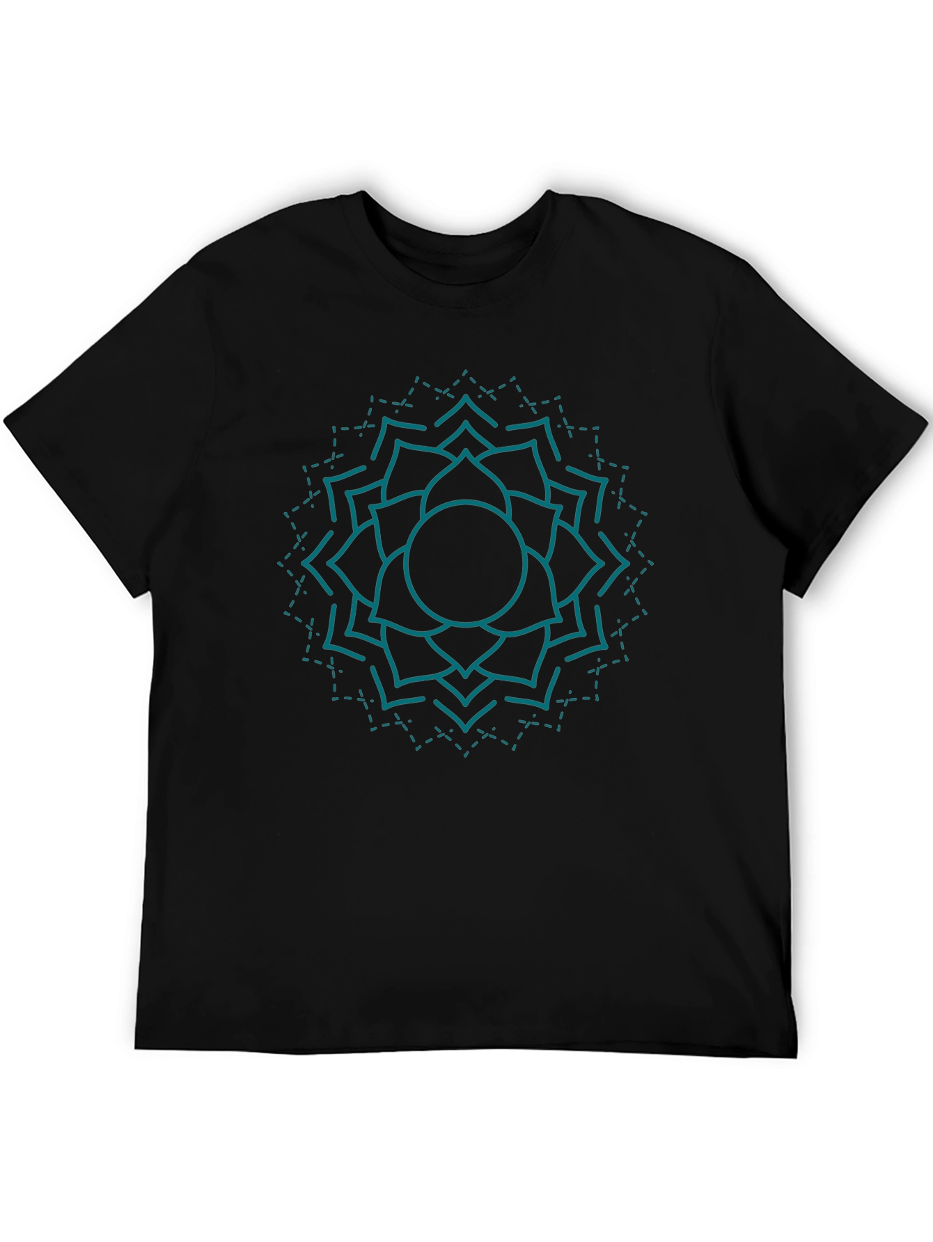 Mandala Graphic Tee - Black Cotton