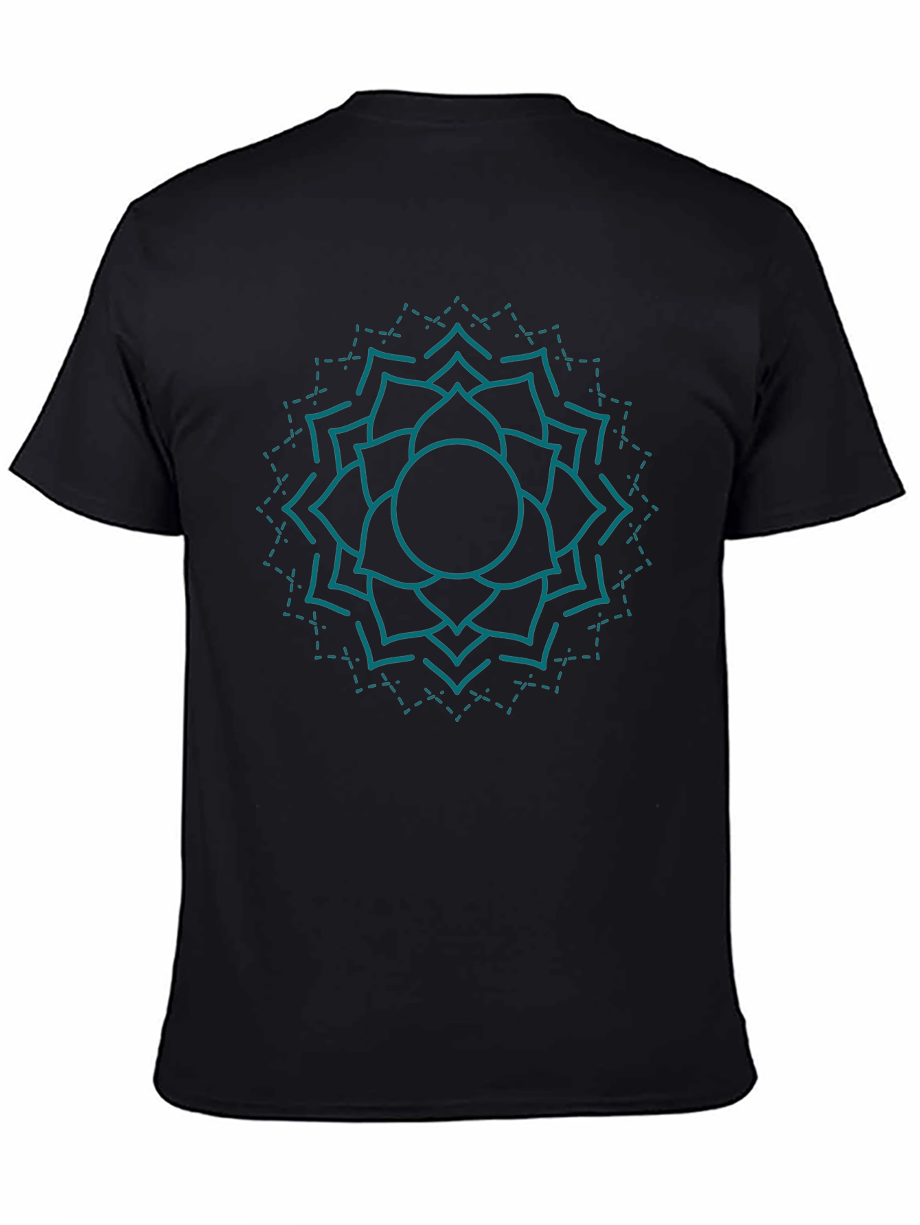 Mandala Graphic Tee - Black Cotton