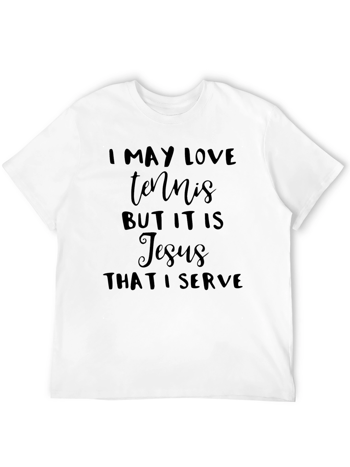 Tennis & Jesus T-Shirt - Faith Based Athletic Apparel