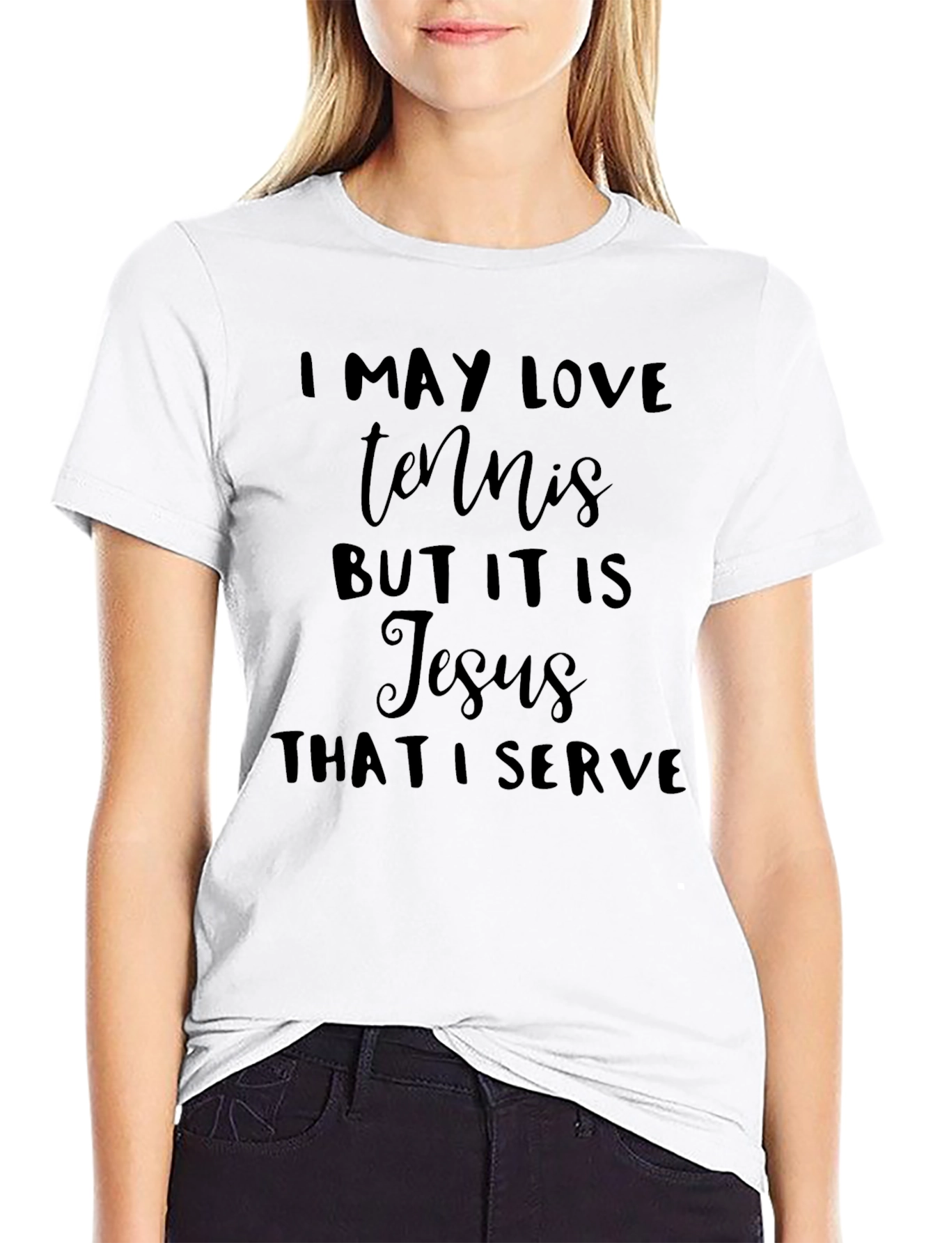 Tennis & Jesus T-Shirt - Faith Based Athletic Apparel