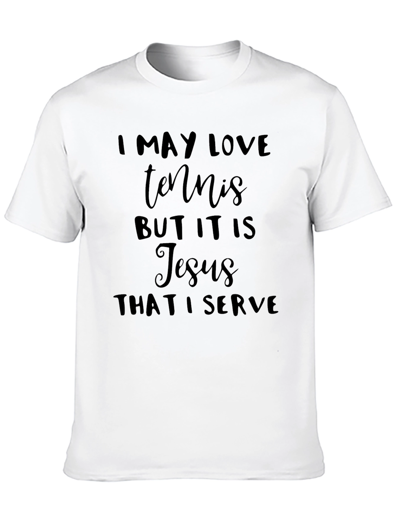 Tennis & Jesus T-Shirt - Faith Based Athletic Apparel