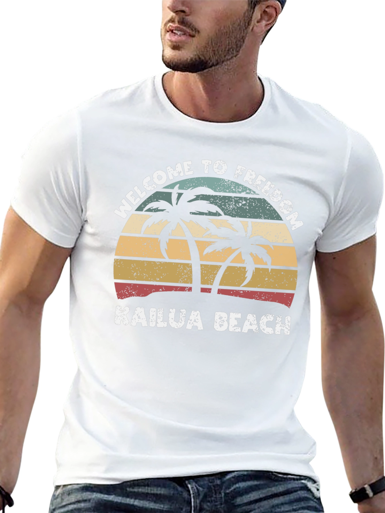 Kailua Beach Retro T-Shirt