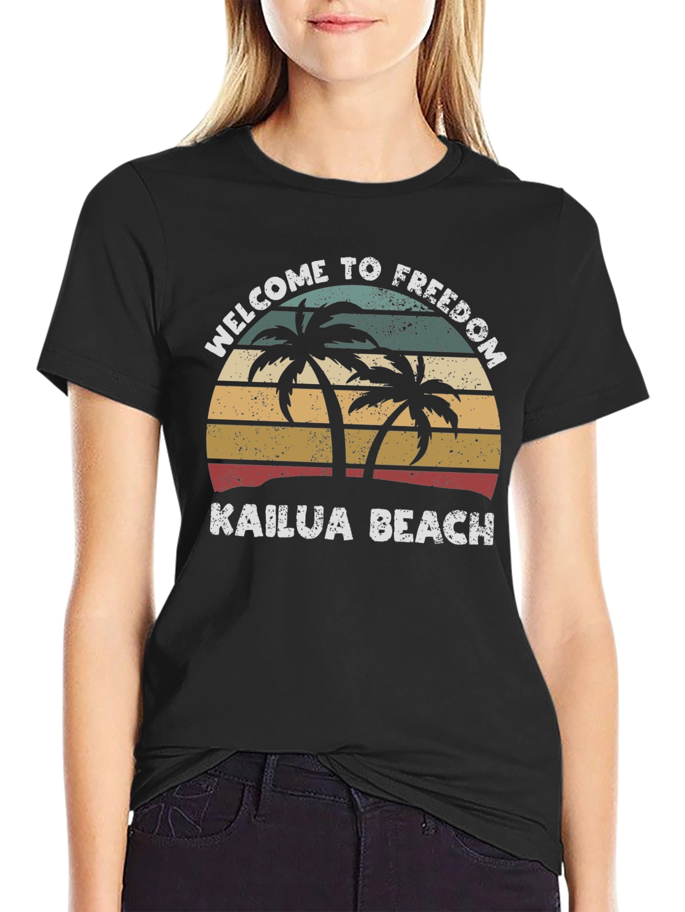 Kailua Beach Retro T-Shirt