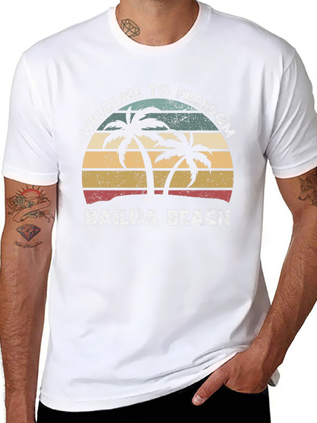 Kailua Beach Retro T-Shirt