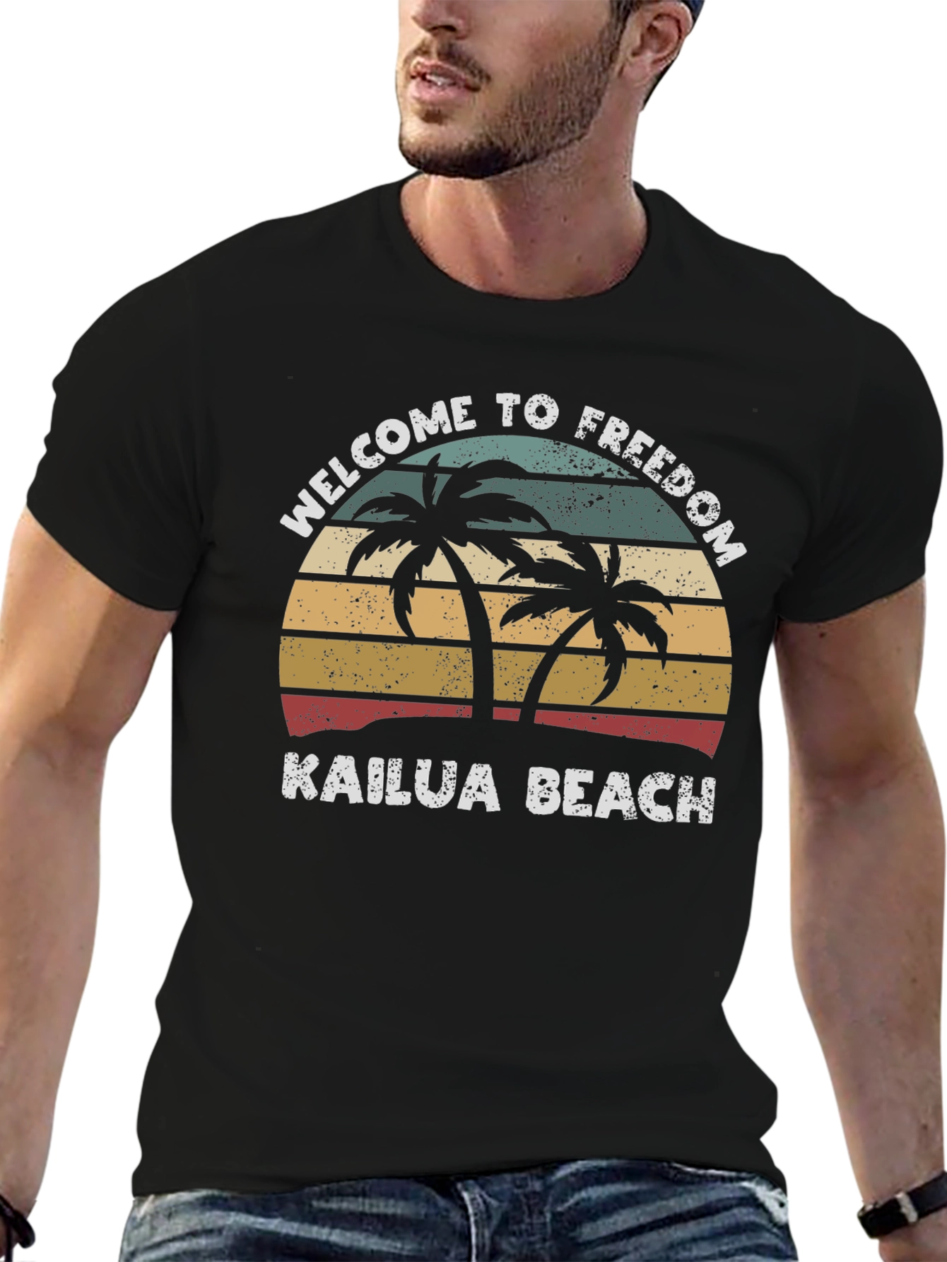 Kailua Beach Retro T-Shirt
