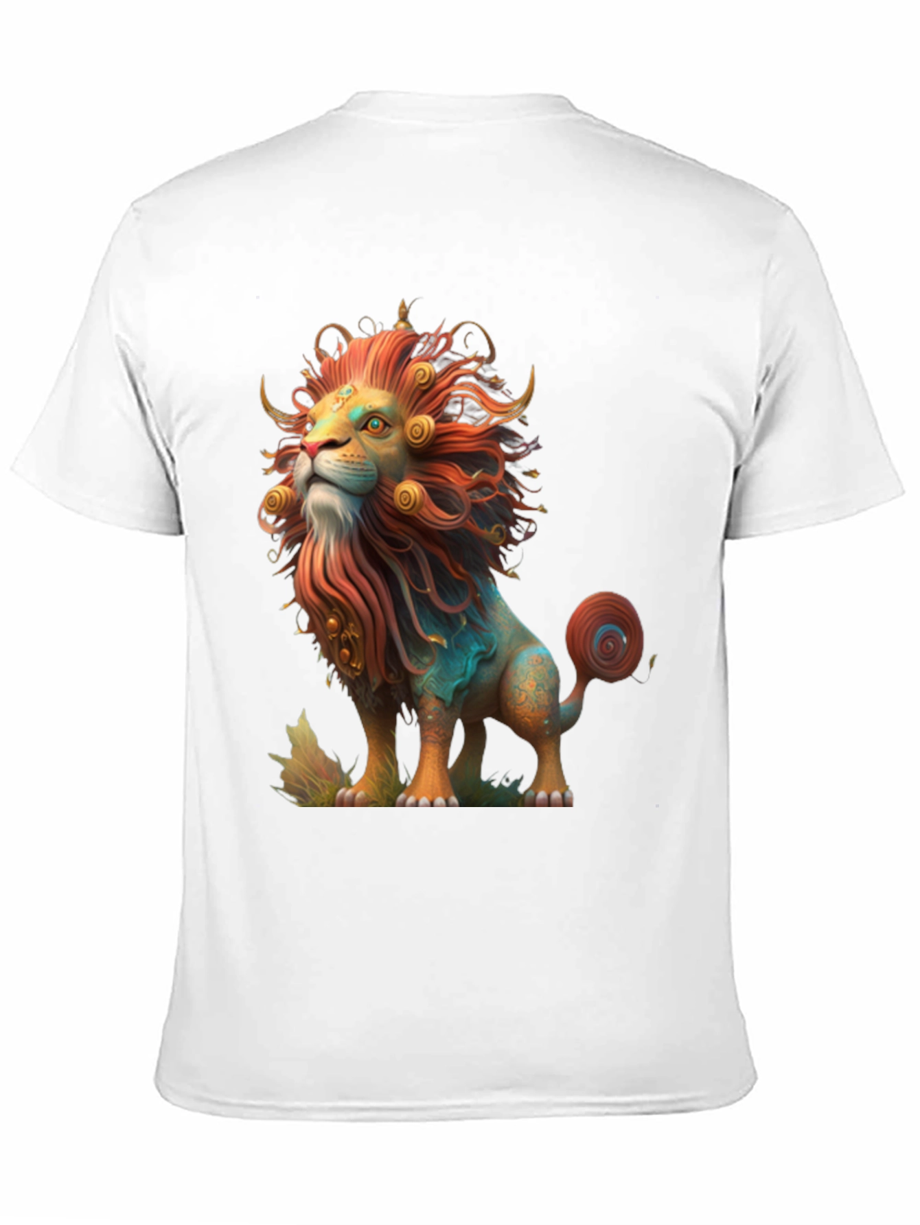 Lion Graphic Tee - Artistic Design