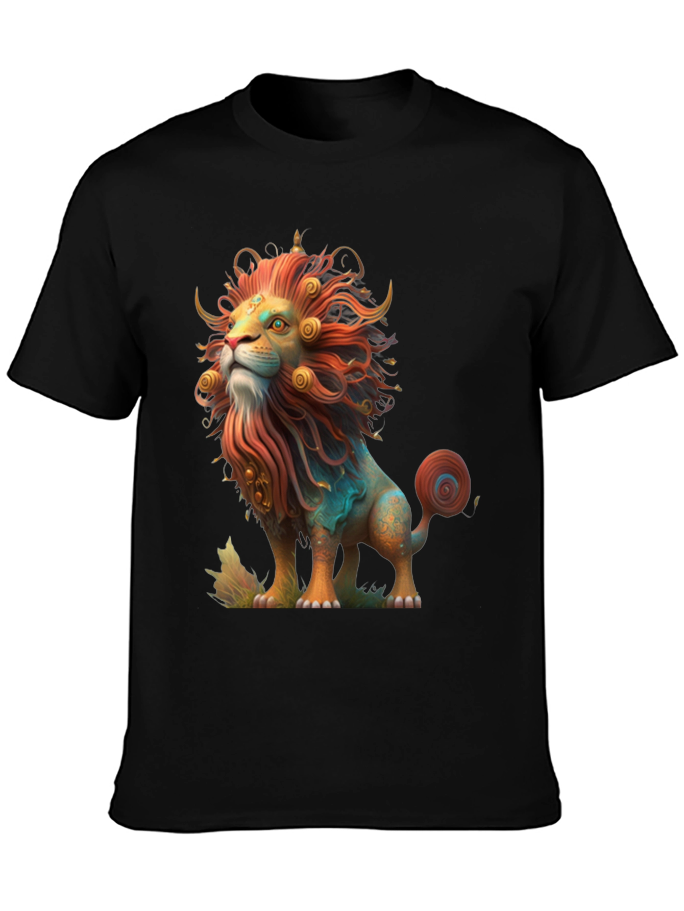 Lion Graphic Tee - Artistic Design