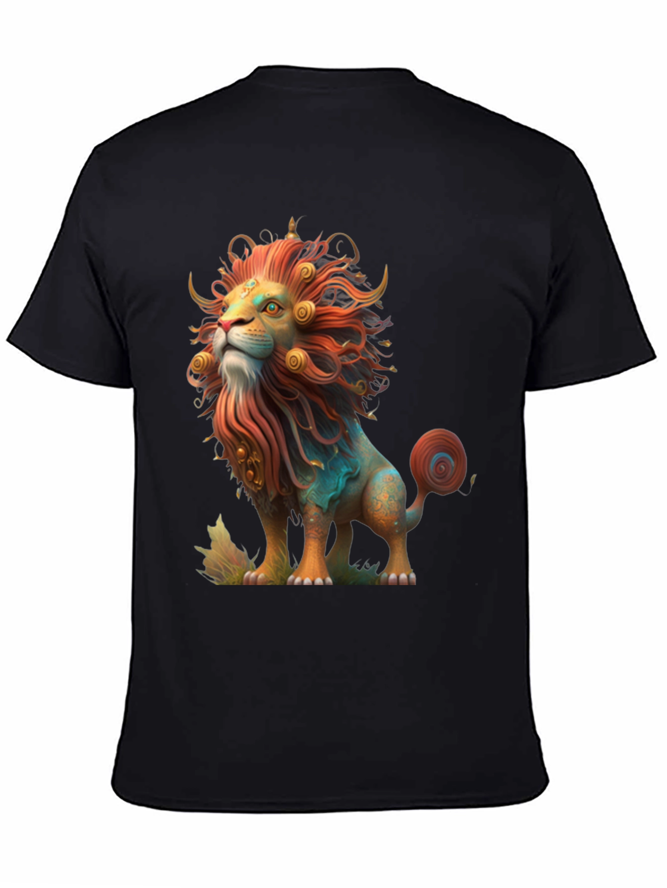 Lion Graphic Tee - Artistic Design