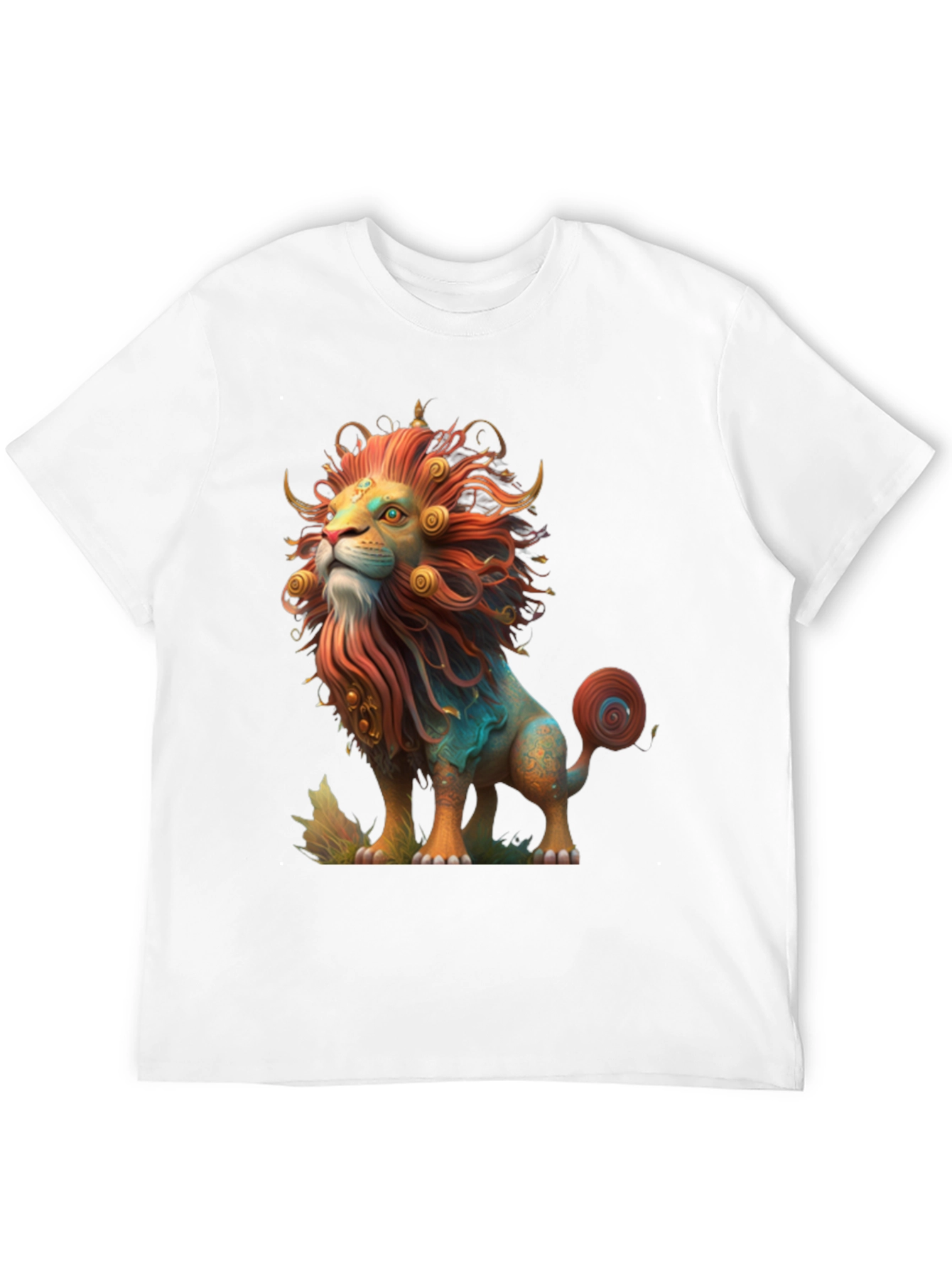 Lion Graphic Tee - Artistic Design